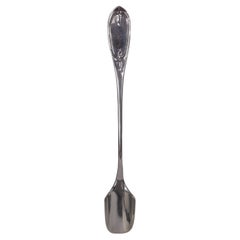 Cuillère à fromage Tiffany en argent sterling rare à motif d'olivier