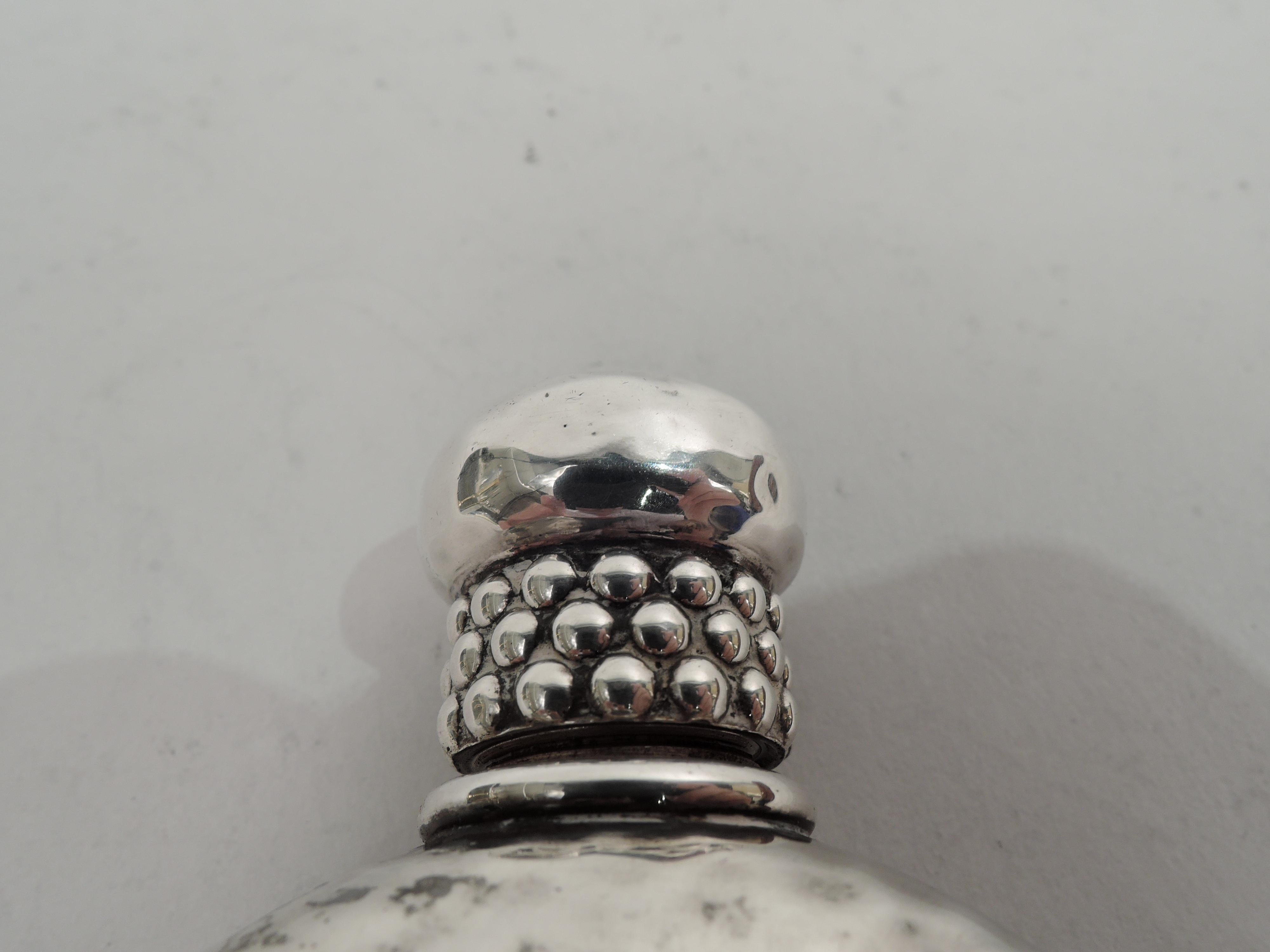 American Rare Tiffany Sterling Silver Seahorse Flask
