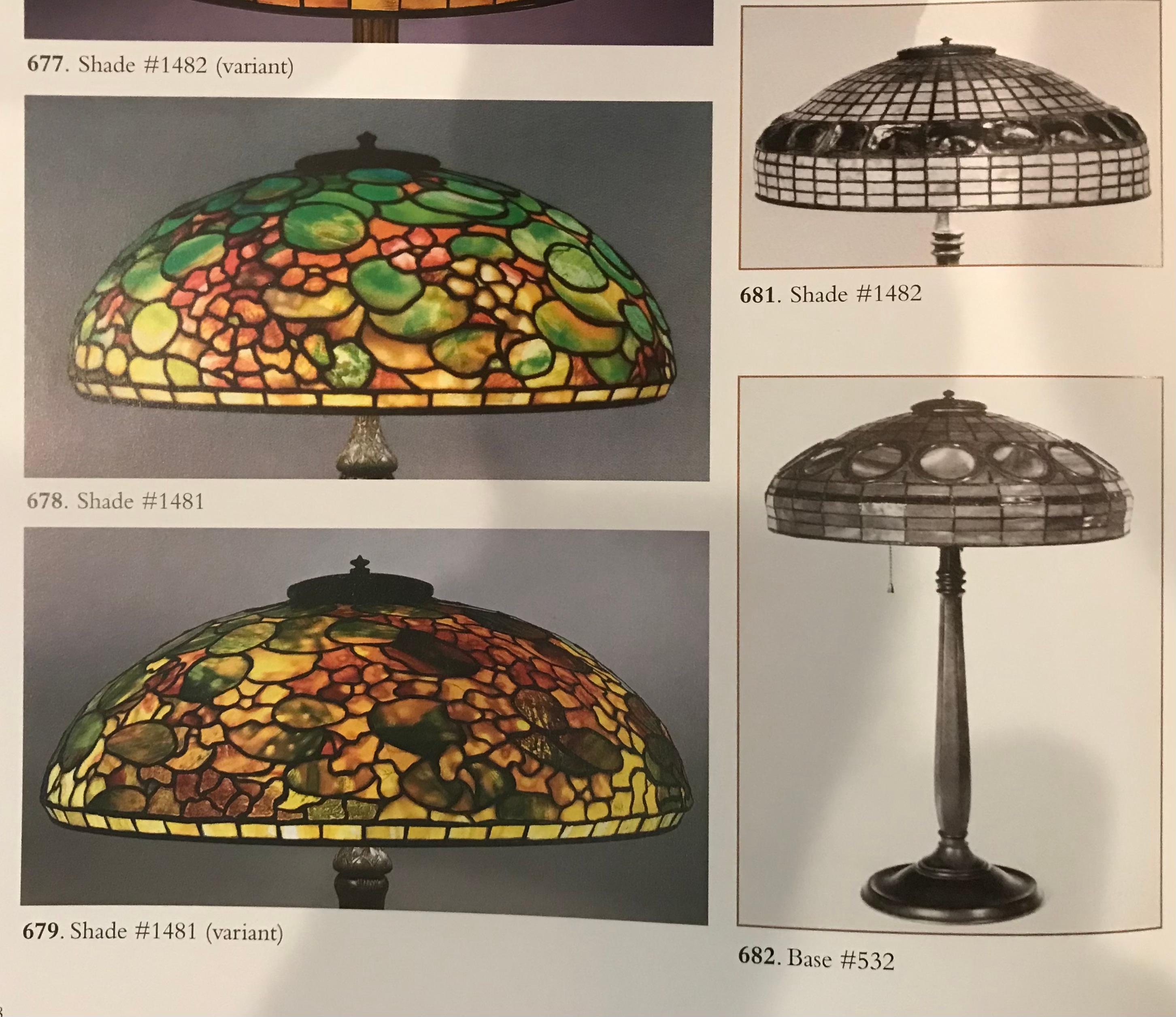 Tiffany Studios - Lampe de table rare en jade en vente 4