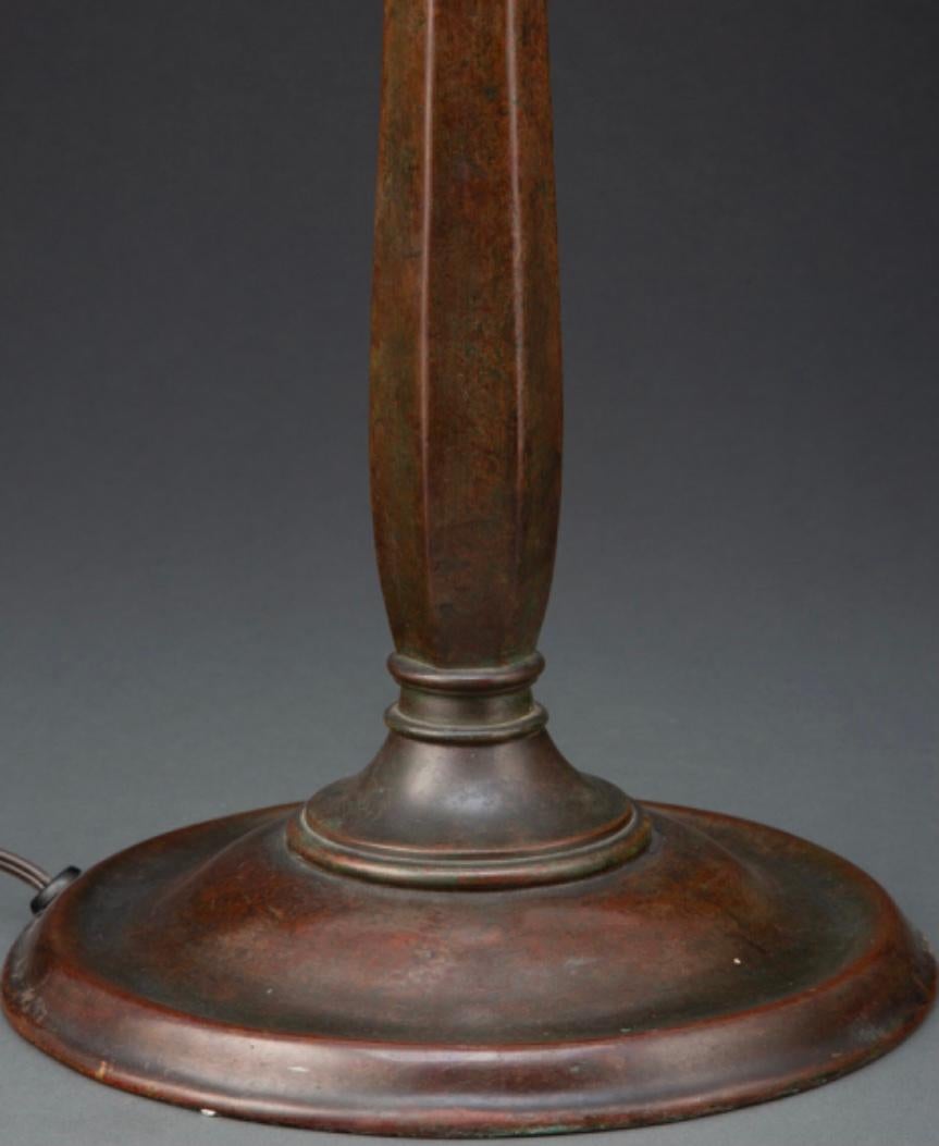 American Rare Tiffany Studios “Jade Ring” Table Lamp For Sale