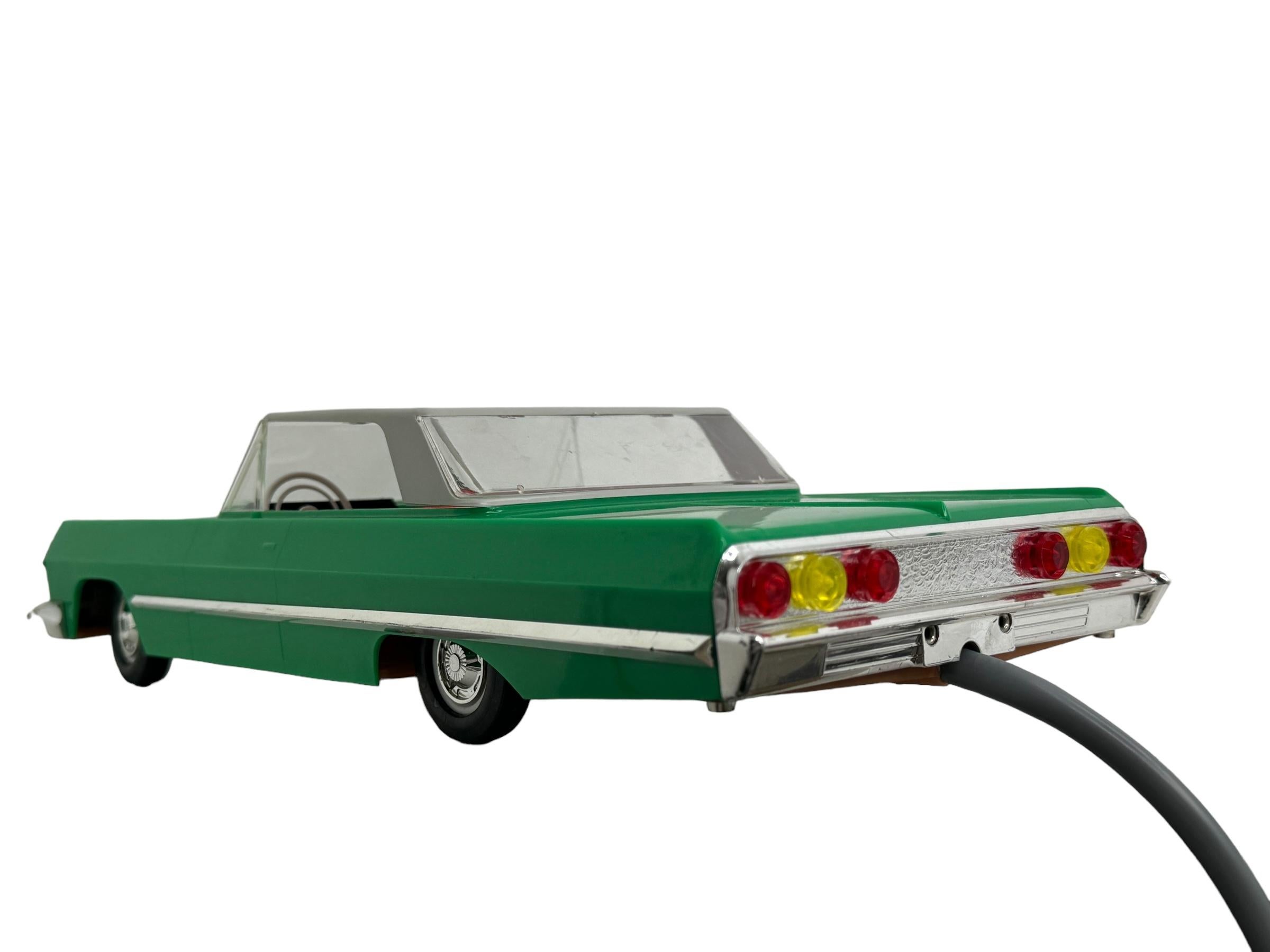 German Rare Tin Plastic Presu Anker Chevrolet Remote Control Toy Car Vintage GDR 1960s