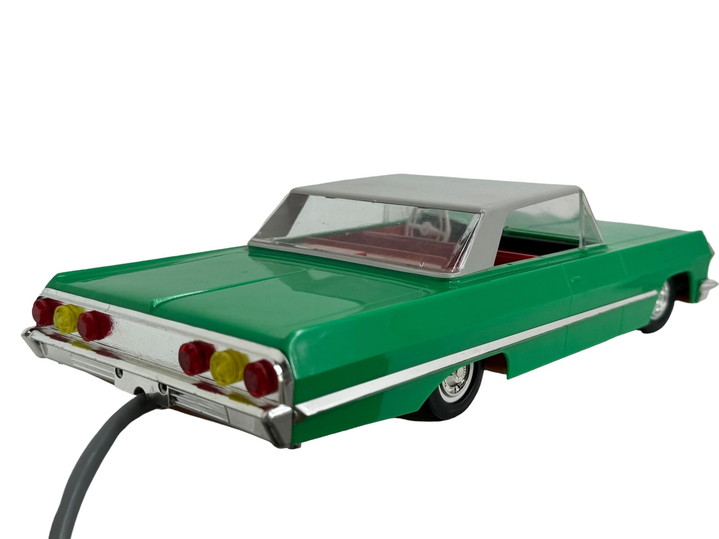 Rare Tin Plastic Presu Anker Chevrolet Remote Control Toy Car Vintage GDR 1960s In Good Condition In Nuernberg, DE