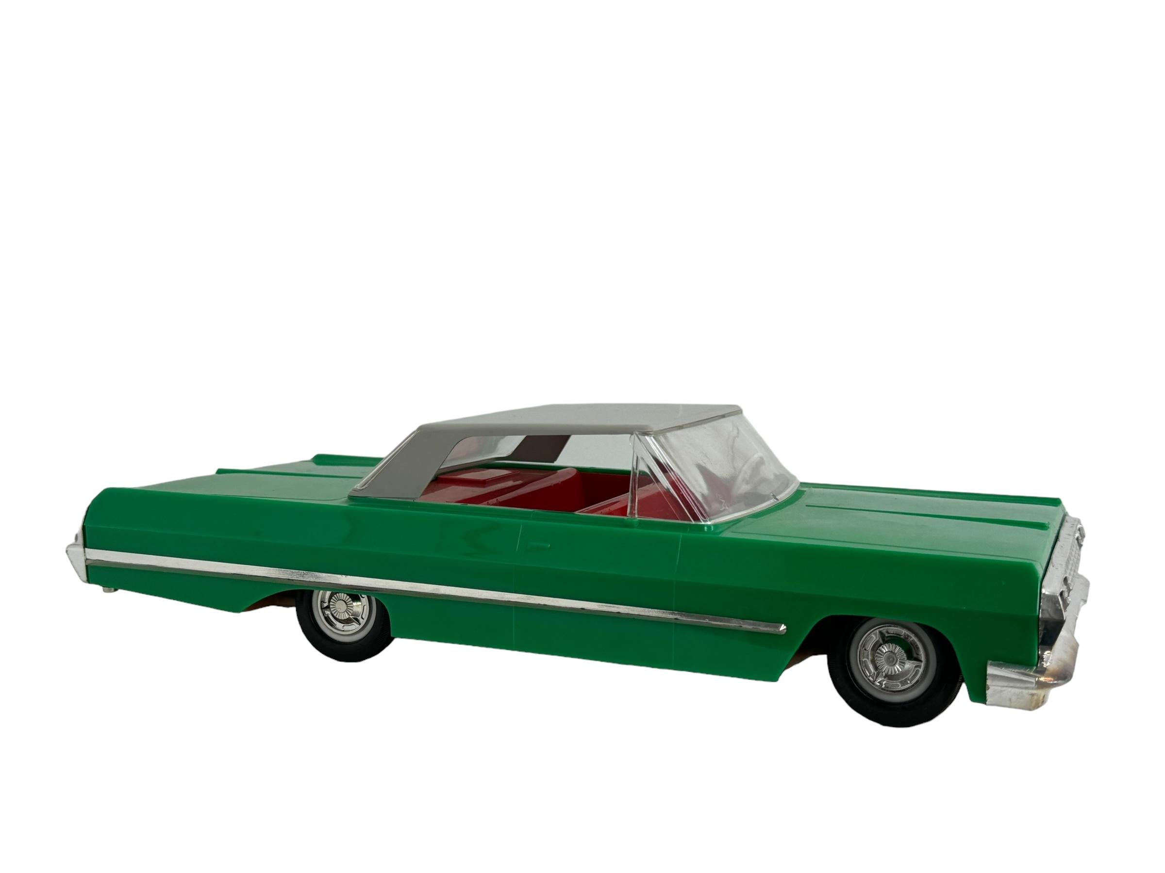 20th Century Rare Tin Plastic Presu Anker Chevrolet Remote Control Toy Car Vintage GDR 1960s