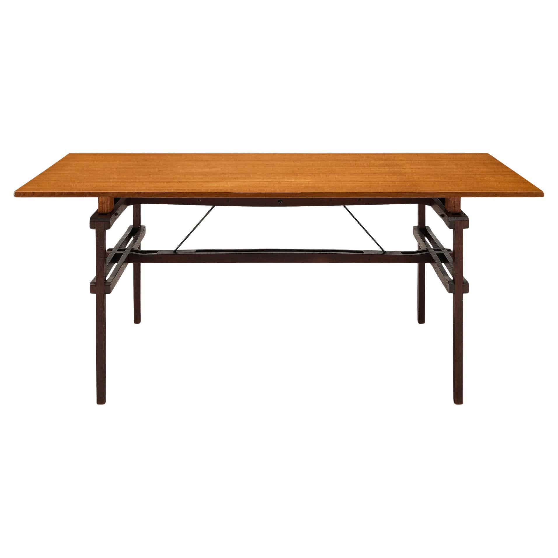 Rare Titina Ammannati & Giampiero Vitelli Dining Table in Teak