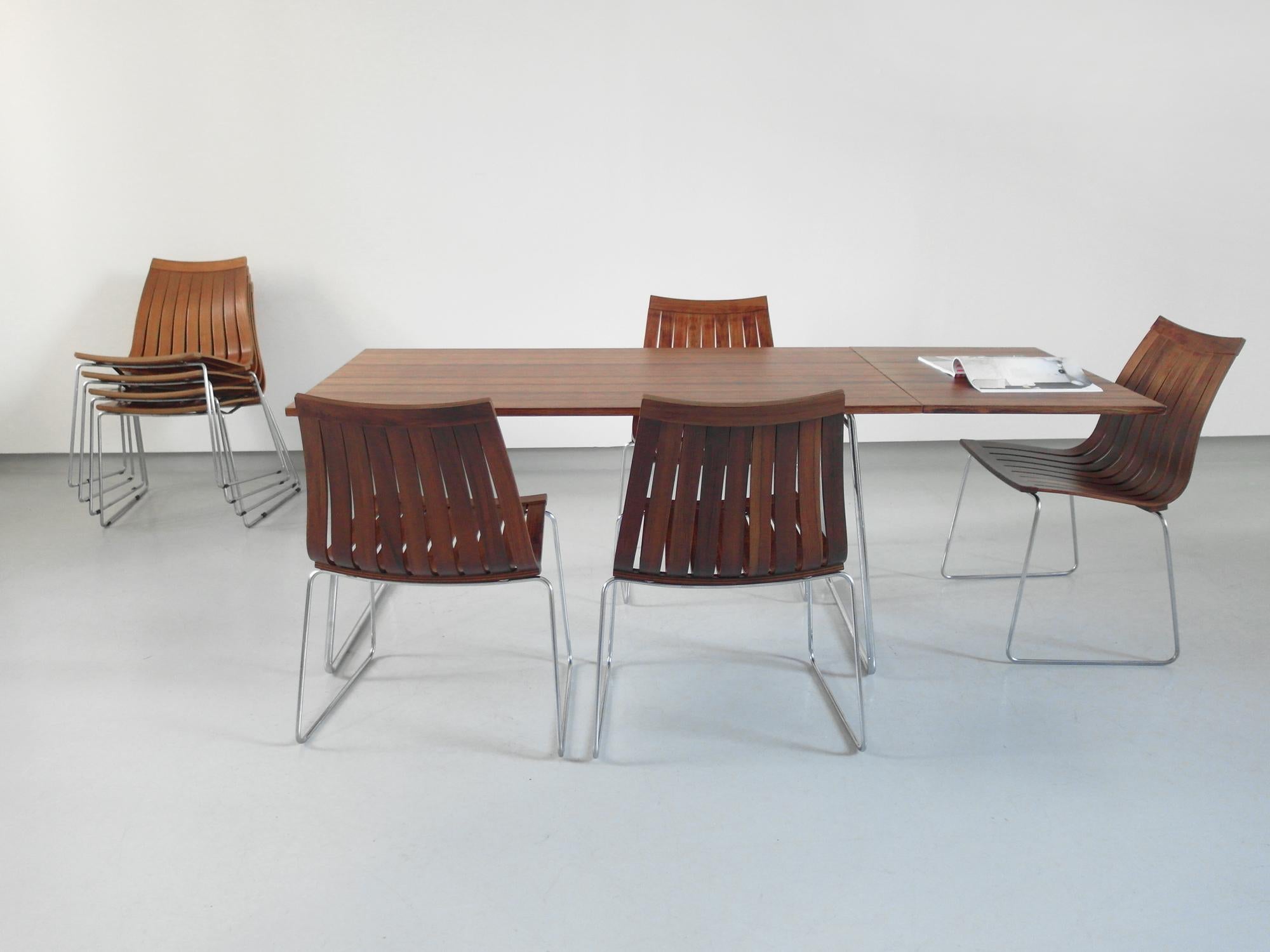 Rare Tønnestav Chairs by Kjell Richardsen for Tynes Mobelfabrikk, Norway 1960 For Sale 5