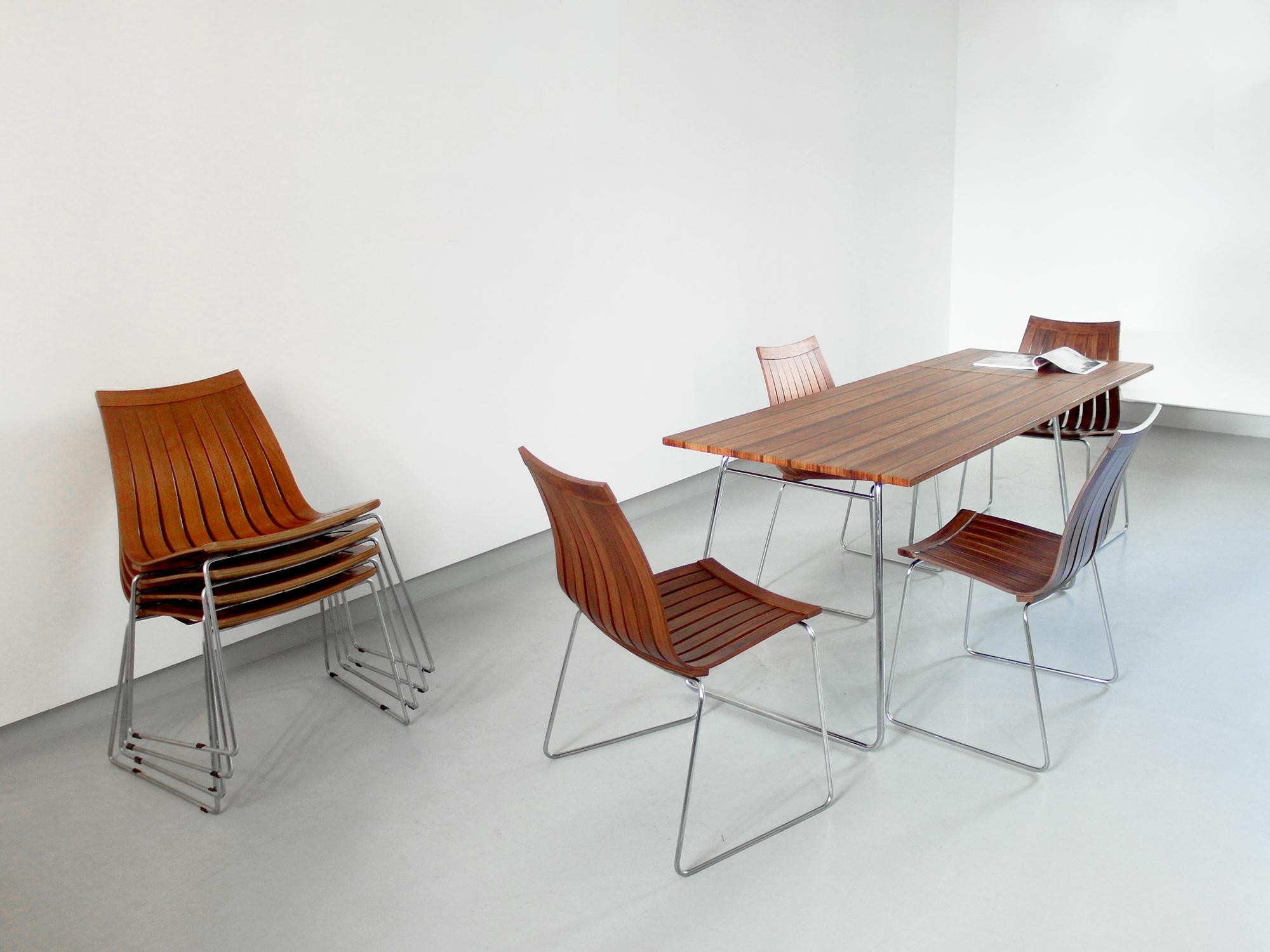 Rare Tønnestav Chairs by Kjell Richardsen for Tynes Mobelfabrikk, Norway 1960 For Sale 6