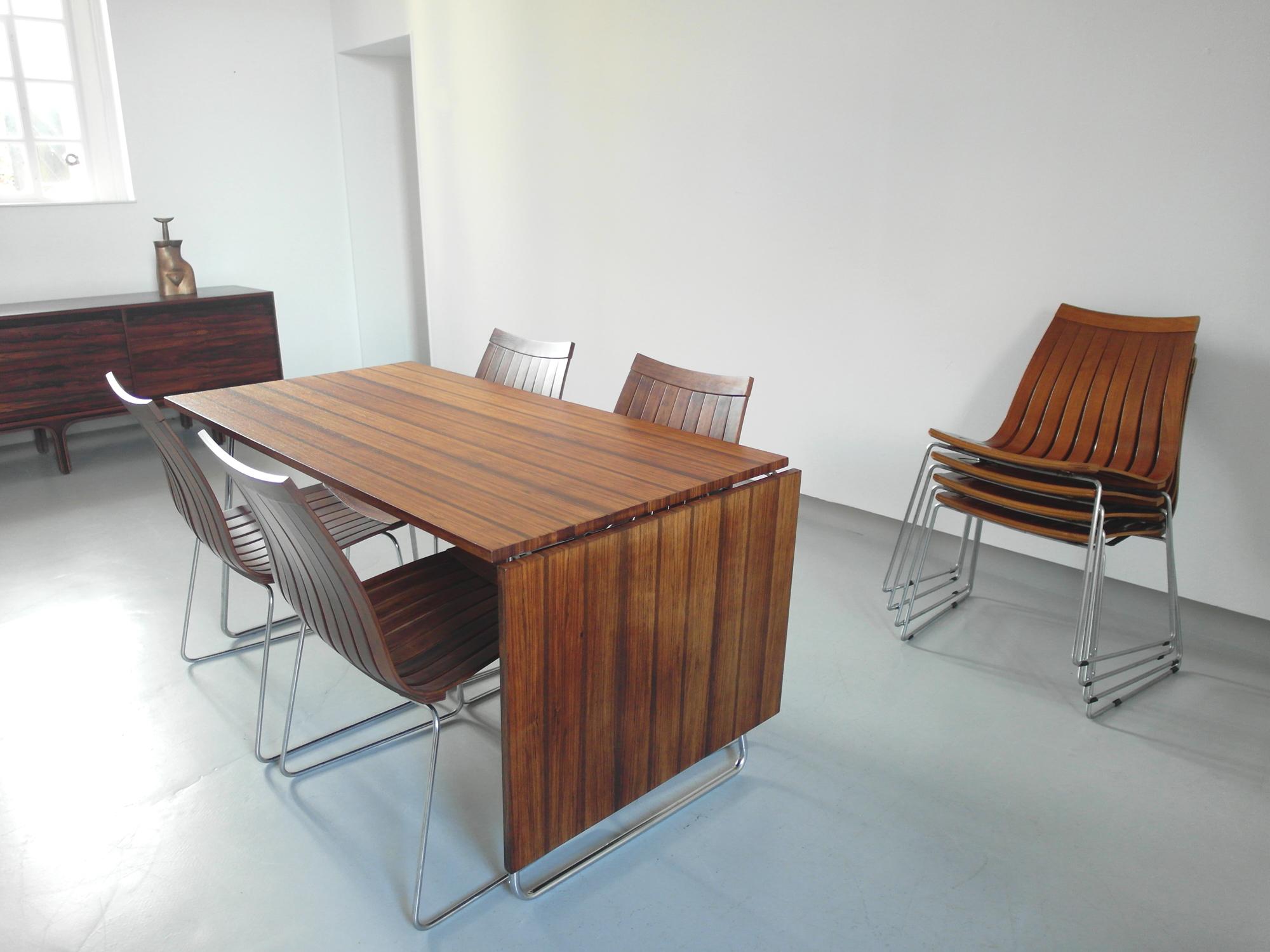 Rare Tønnestav Chairs by Kjell Richardsen for Tynes Mobelfabrikk, Norway 1960 For Sale 2