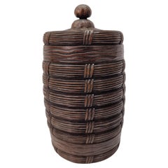 Seltene Tabakdose, feines handgeschnitztes Obstholz, Black Forest, 1880er Jahre, Deutschland