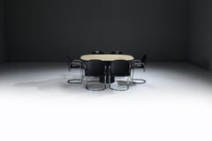 Rare Tobio Table & Dialogo Dessau chairs by Afra E Tobia Scarpa for B&B Italia