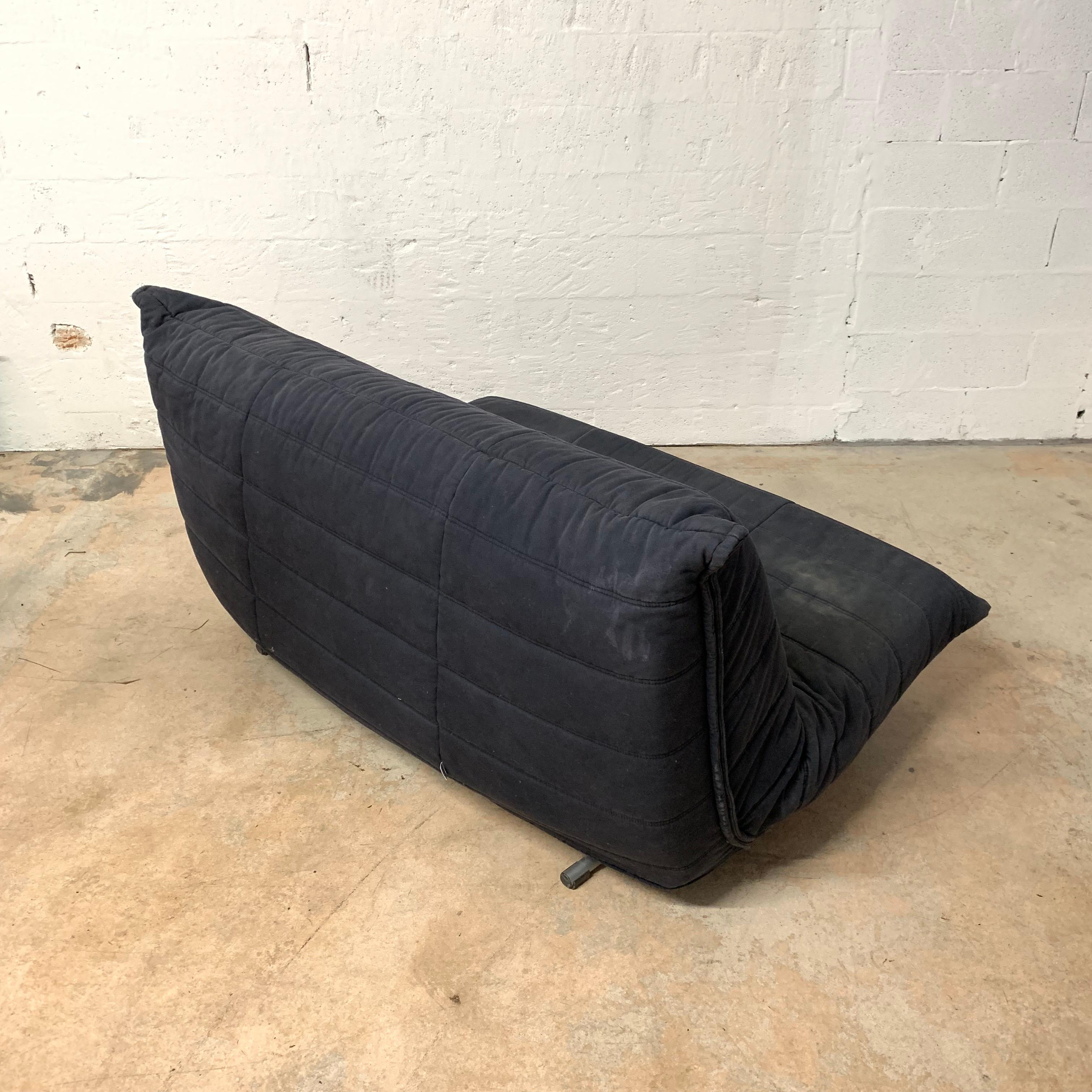 French Rare Togo Sleeper Sofa or Futon by Michael Ducaroy for Ligne Roset