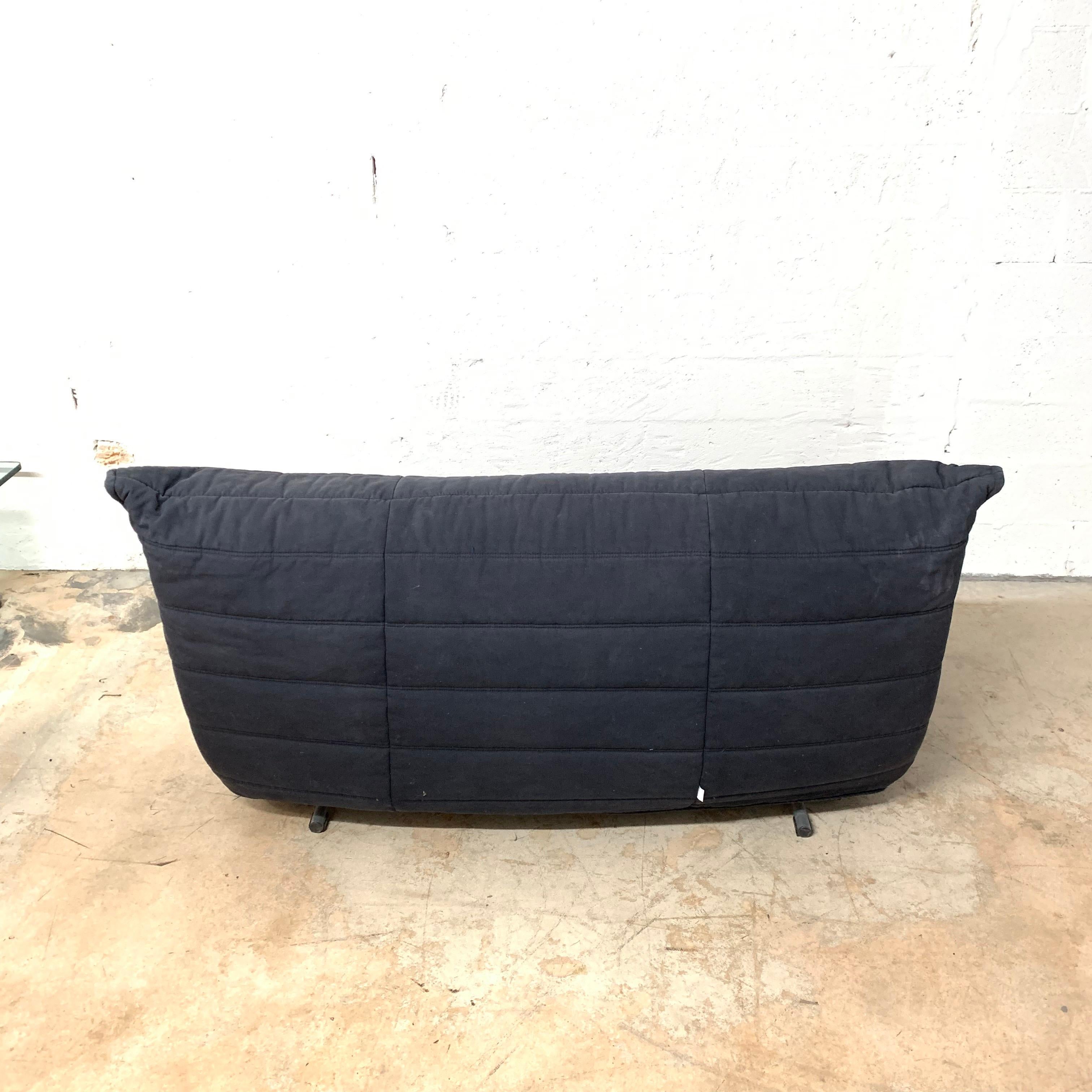 Rare Togo Sleeper Sofa or Futon by Michael Ducaroy for Ligne Roset In Good Condition In Miami, FL