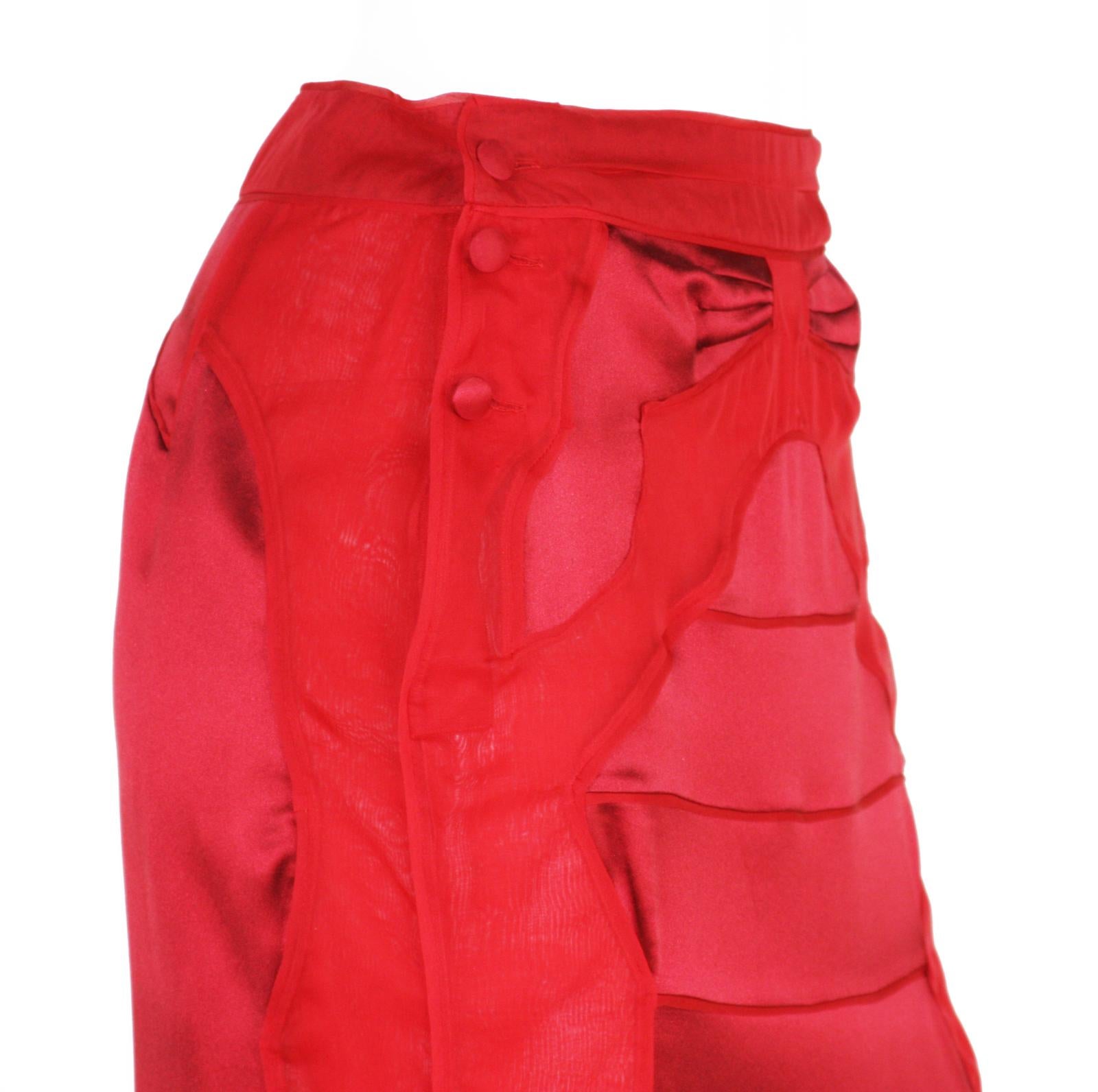 Rare ensemble jupe d'inspiration chinoise Tom Ford pour Yves Saint Laurent F/W 2004  Fr. 38 en vente 12