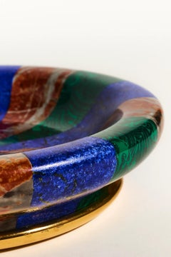 Rare Tommaso Barbi Porcelain Marble Bowl