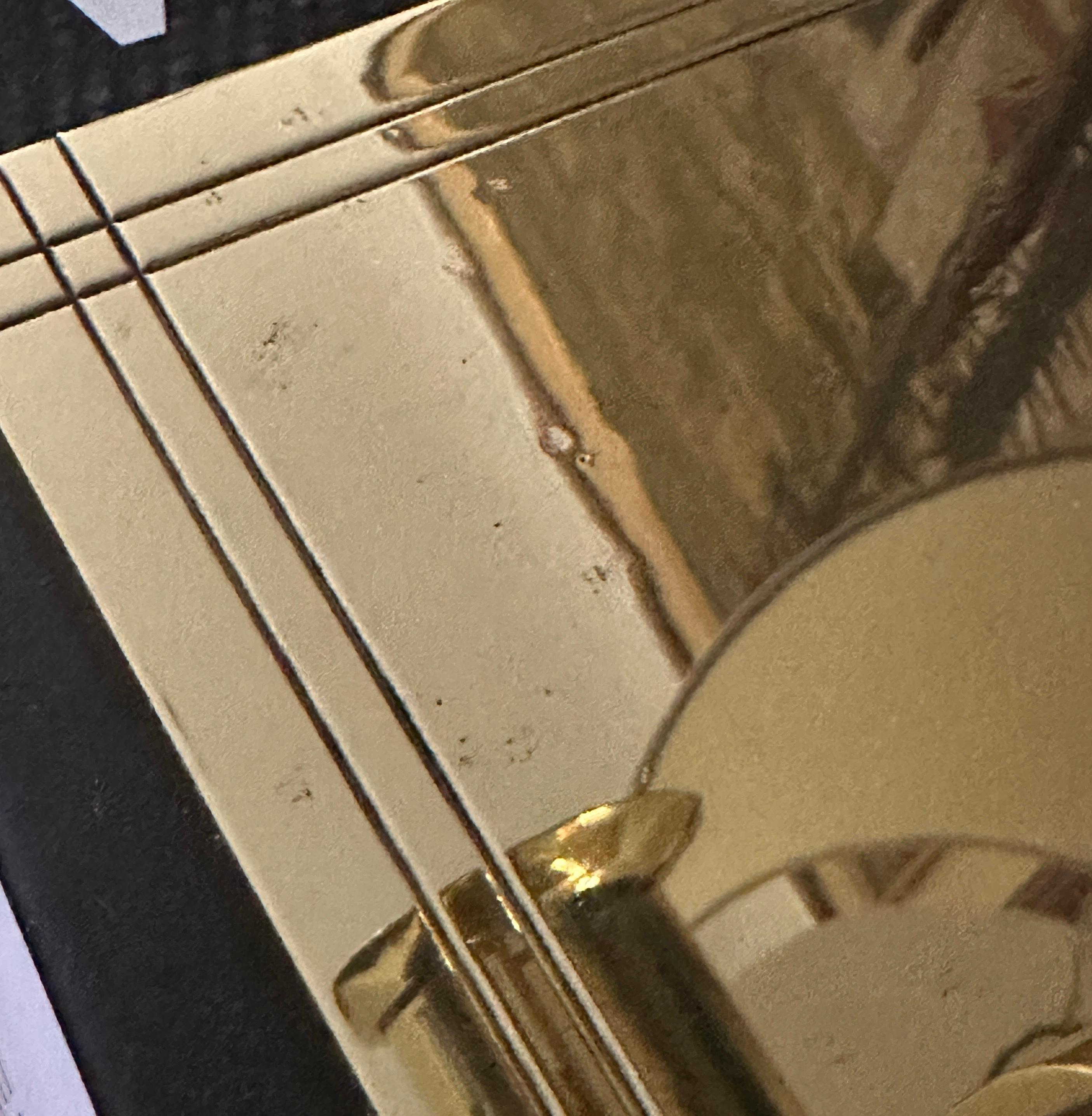 Rare Tommi Parzinger Brass And Glass Wall Sconce For Sale 5