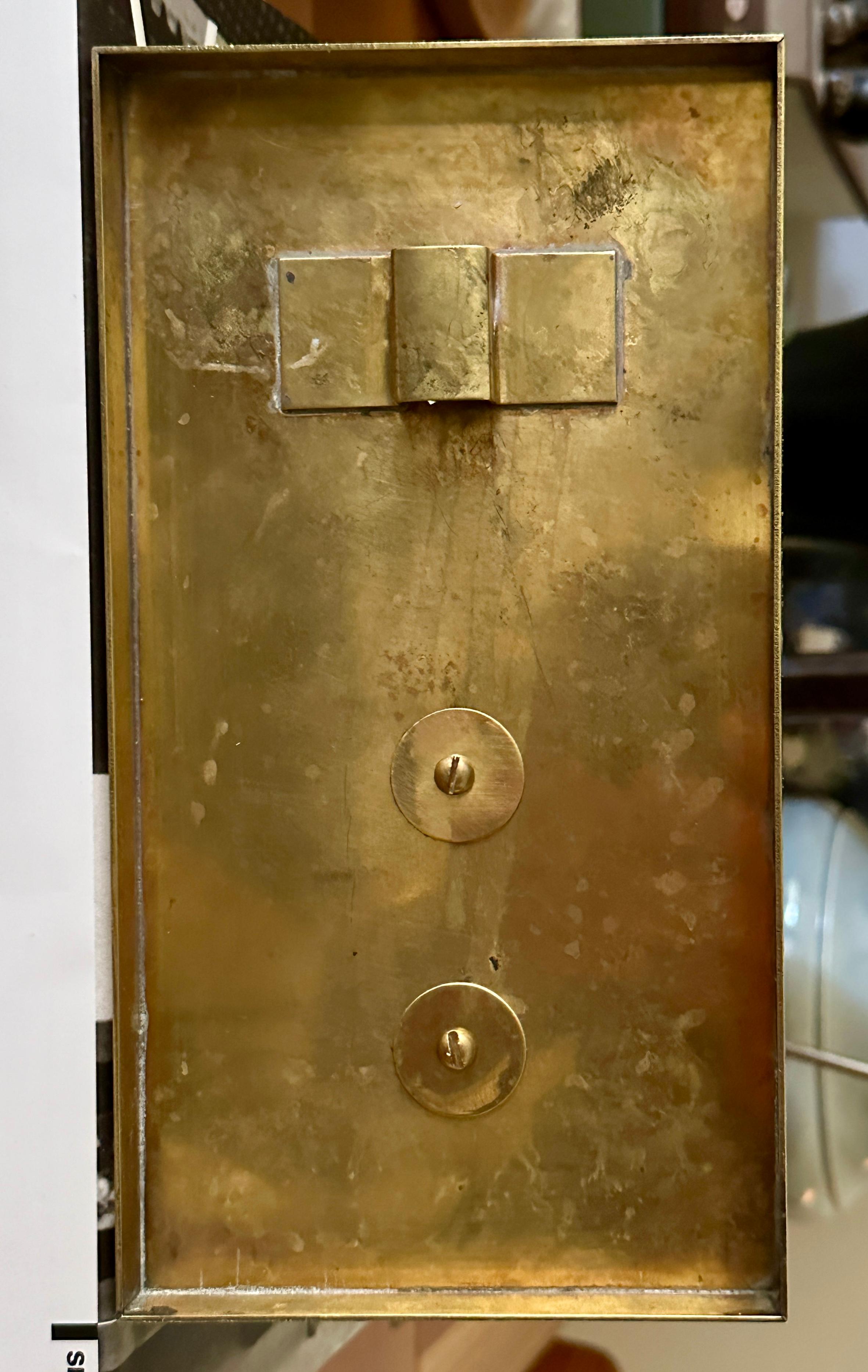 Rare Tommi Parzinger Brass And Glass Wall Sconce For Sale 6
