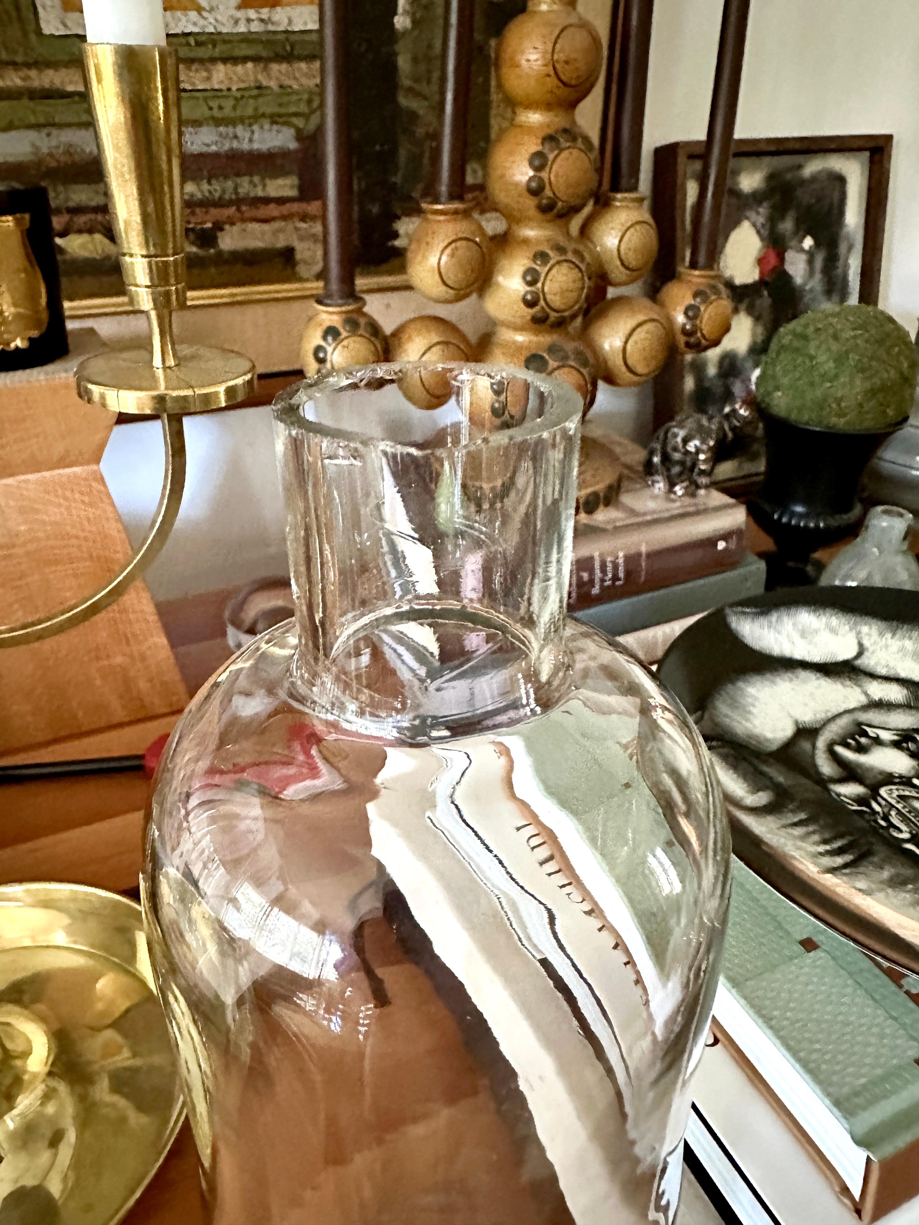 Rare Tommi Parzinger Brass And Glass Wall Sconce For Sale 2