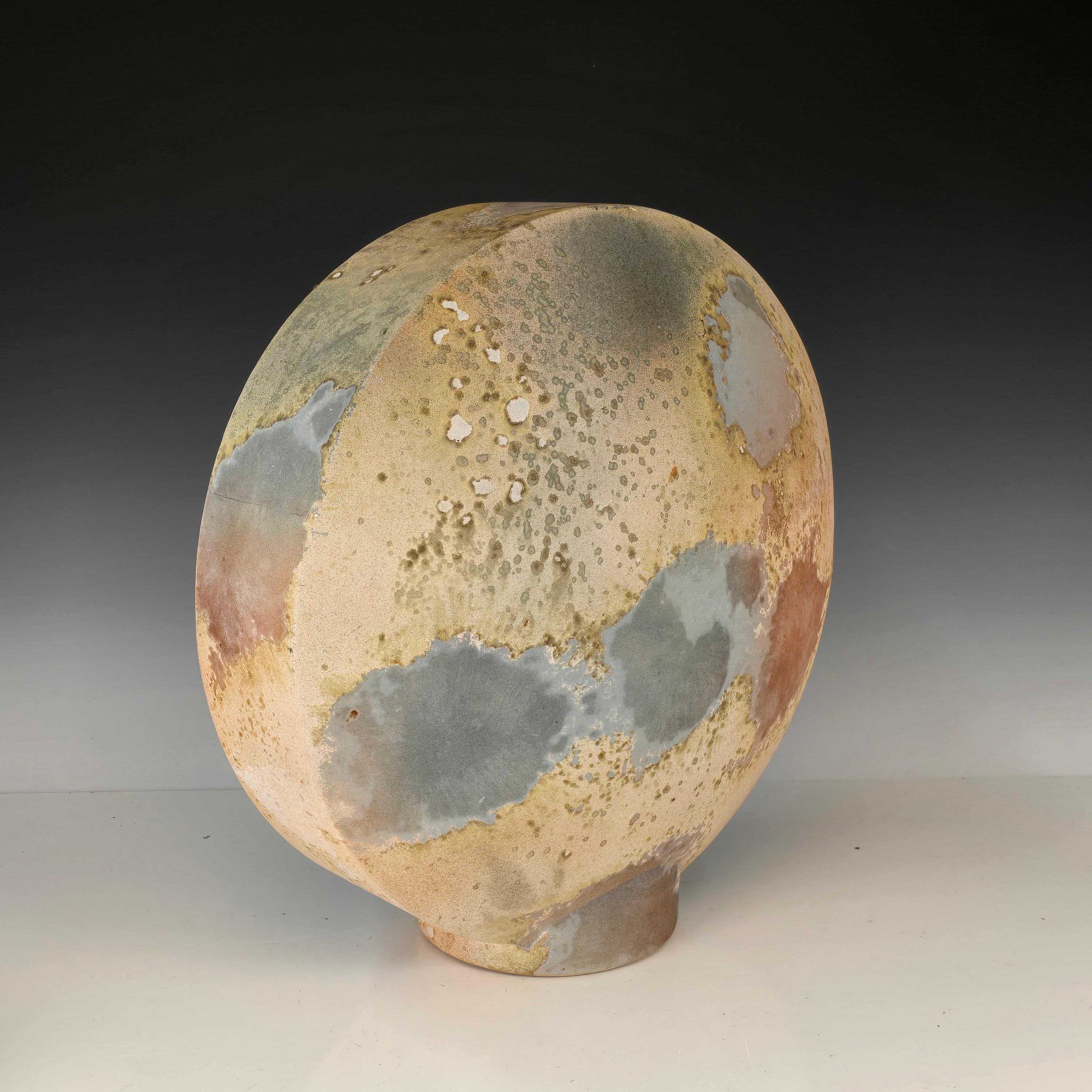 American Rare Tony Evans Raku Tabletop Sculpture For Sale
