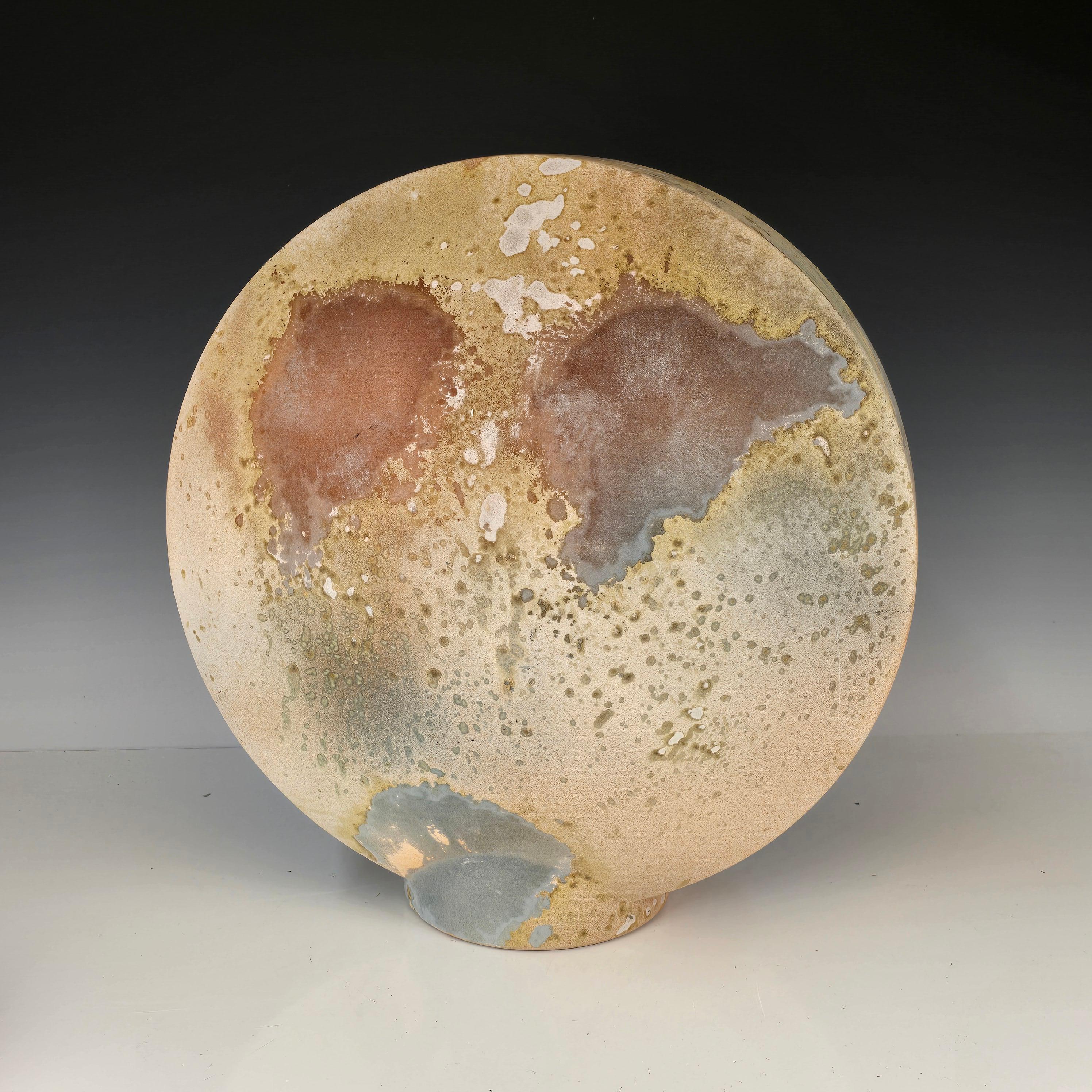 Fired Rare Tony Evans Raku Tabletop Sculpture For Sale
