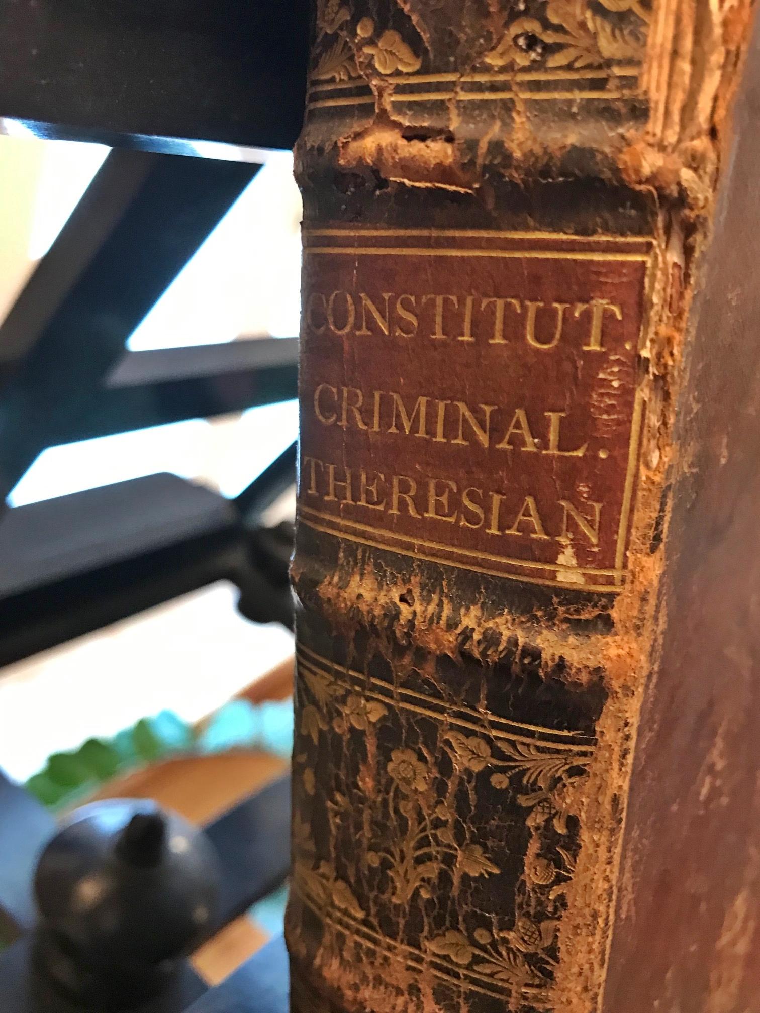 Other Rare Torture and Law Book, Constitutio Criminalis Theresiana, 1769