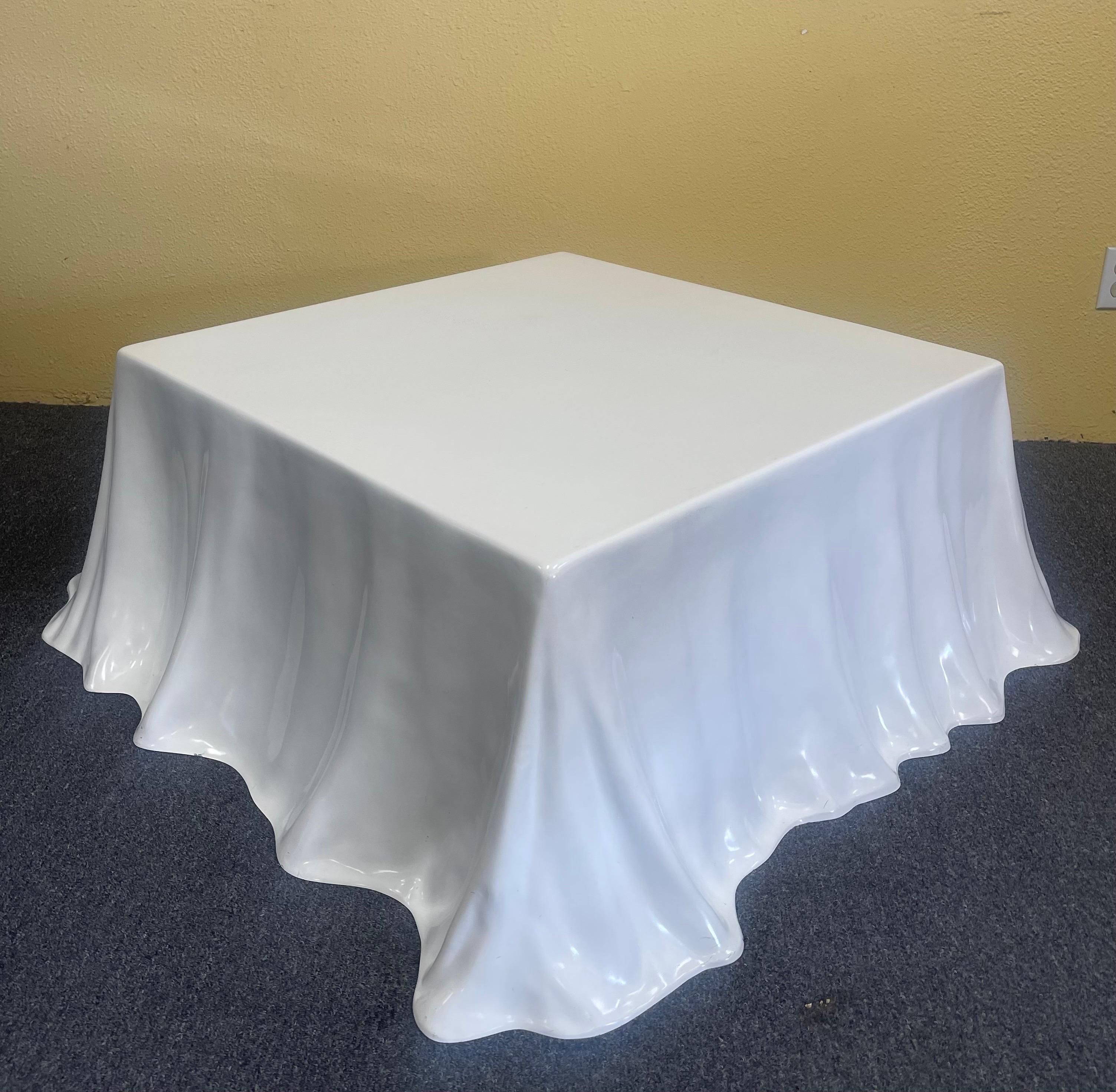 Rare Tovaglia / Tablecloth Coffee Table by Alberto Bazzani for Studio Tetrarch 9