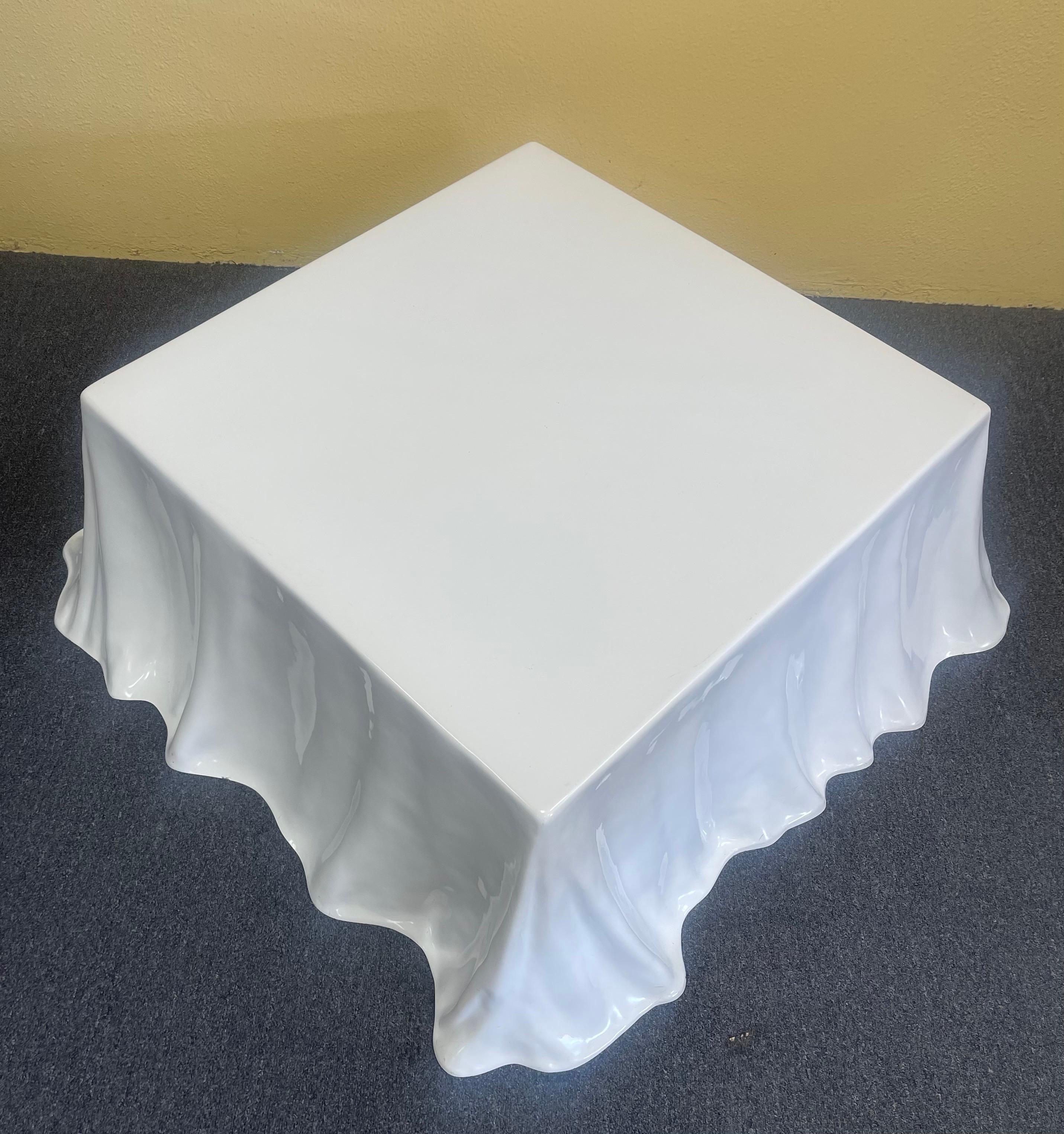 Italian Rare Tovaglia / Tablecloth Coffee Table by Alberto Bazzani for Studio Tetrarch