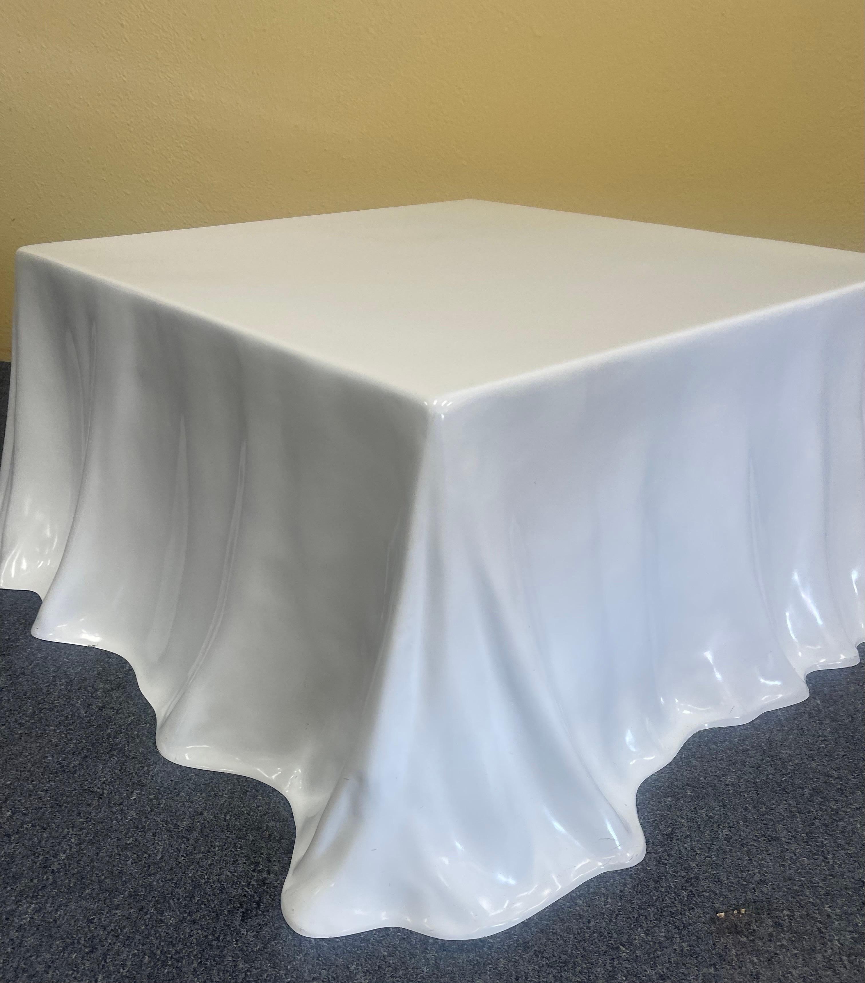 Rare Tovaglia / Tablecloth Coffee Table by Alberto Bazzani for Studio Tetrarch In Good Condition In San Diego, CA