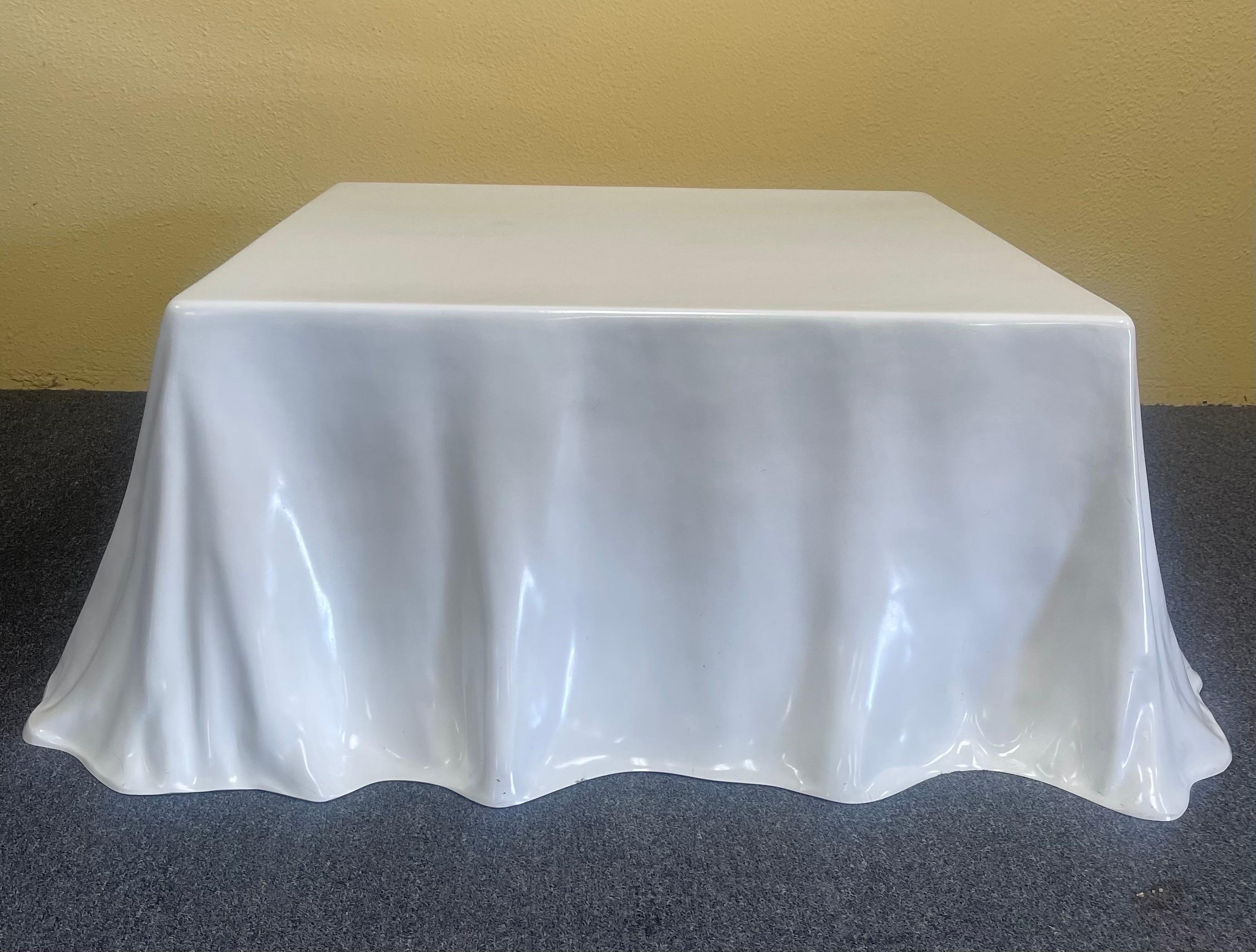 Rare Tovaglia / Tablecloth Coffee Table by Alberto Bazzani for Studio Tetrarch 1