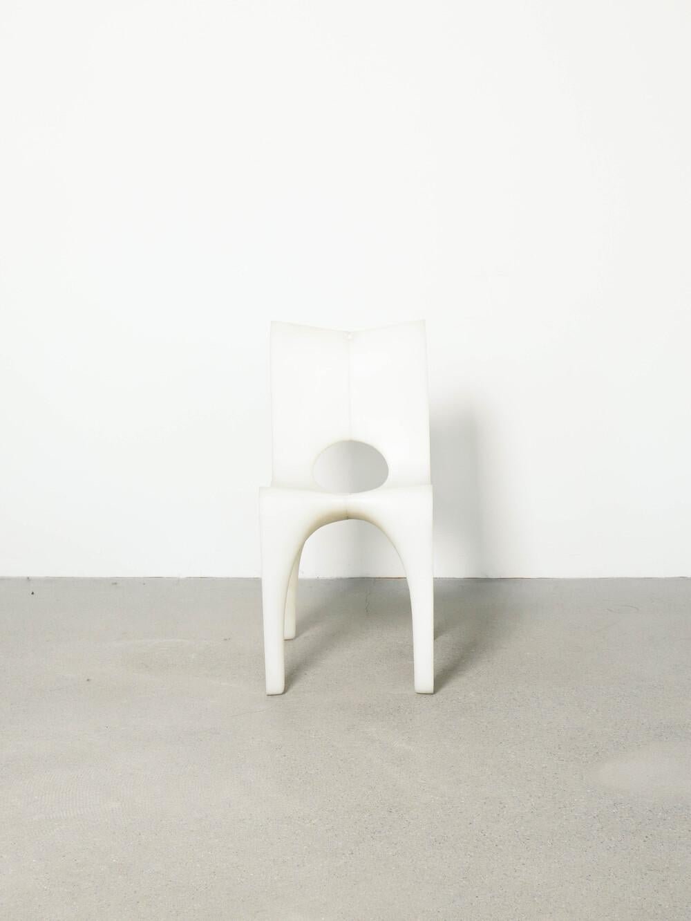 Modern Rare Translucent Molded Side Chair For Sale