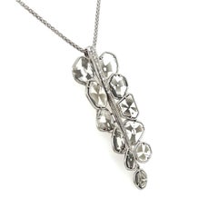 Rare Trapiche Diamond Vintage Gold Pendant Necklace Estate Fine Jewelry