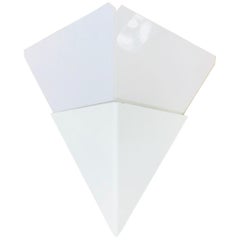 Seltener Dreiecks-Eisglas-Leuchter von Kalmar:: Österreich:: 1960er Jahre