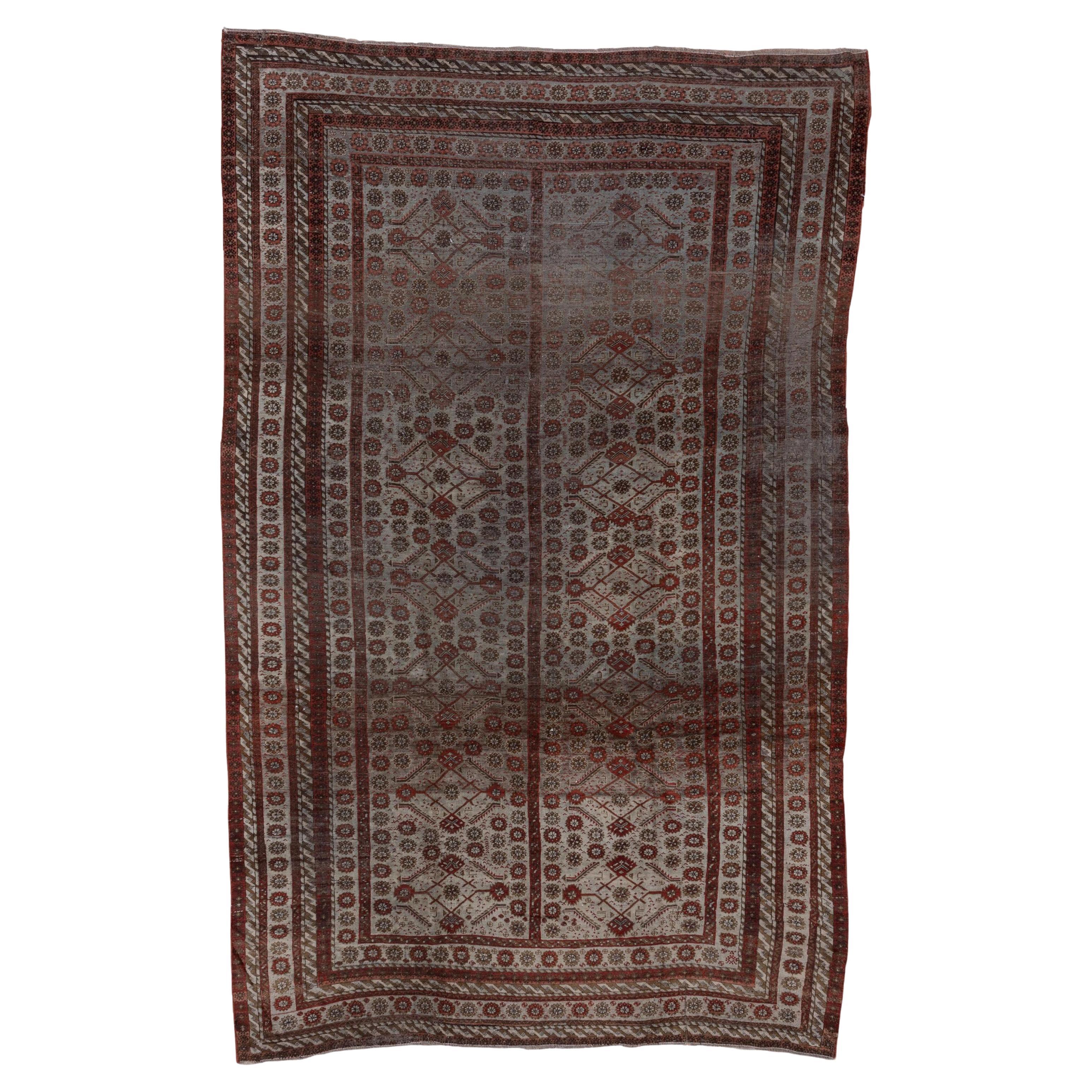 Rare Tribal Antique Belouch Carpet, Silver Field For Sale
