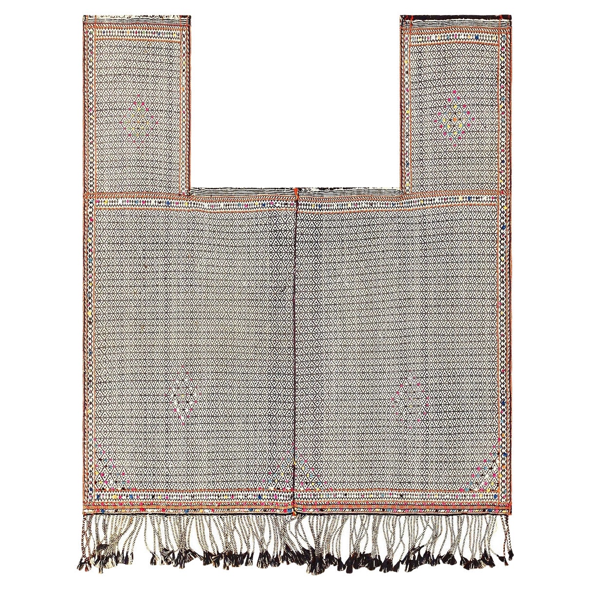 Seltener antiker Qashqai-Teppich mit persischem Pferdebezug, Stammeskunst, 5' x 5'7" im Angebot