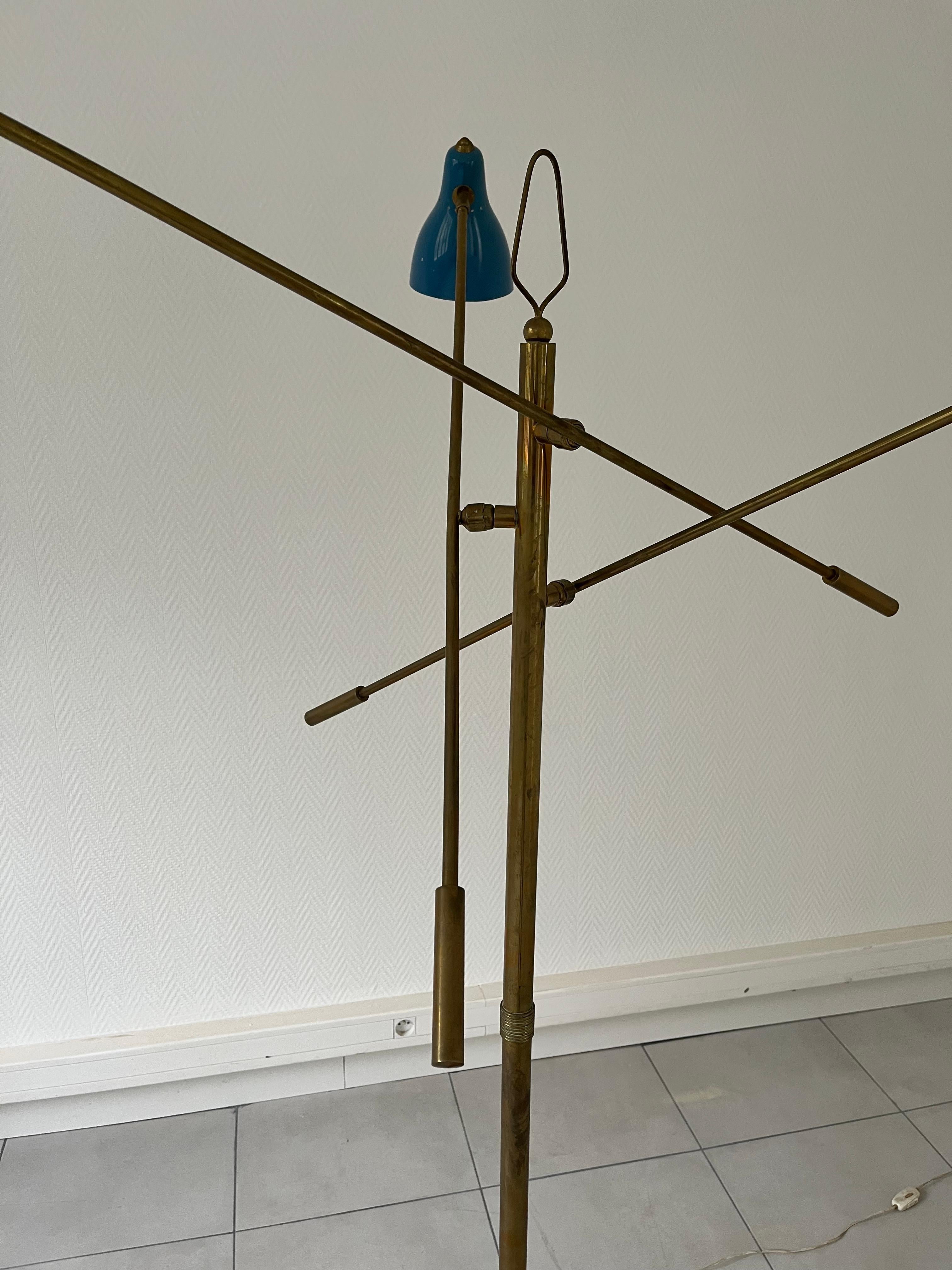 Rara lámpara de pie Triennale en venta 12