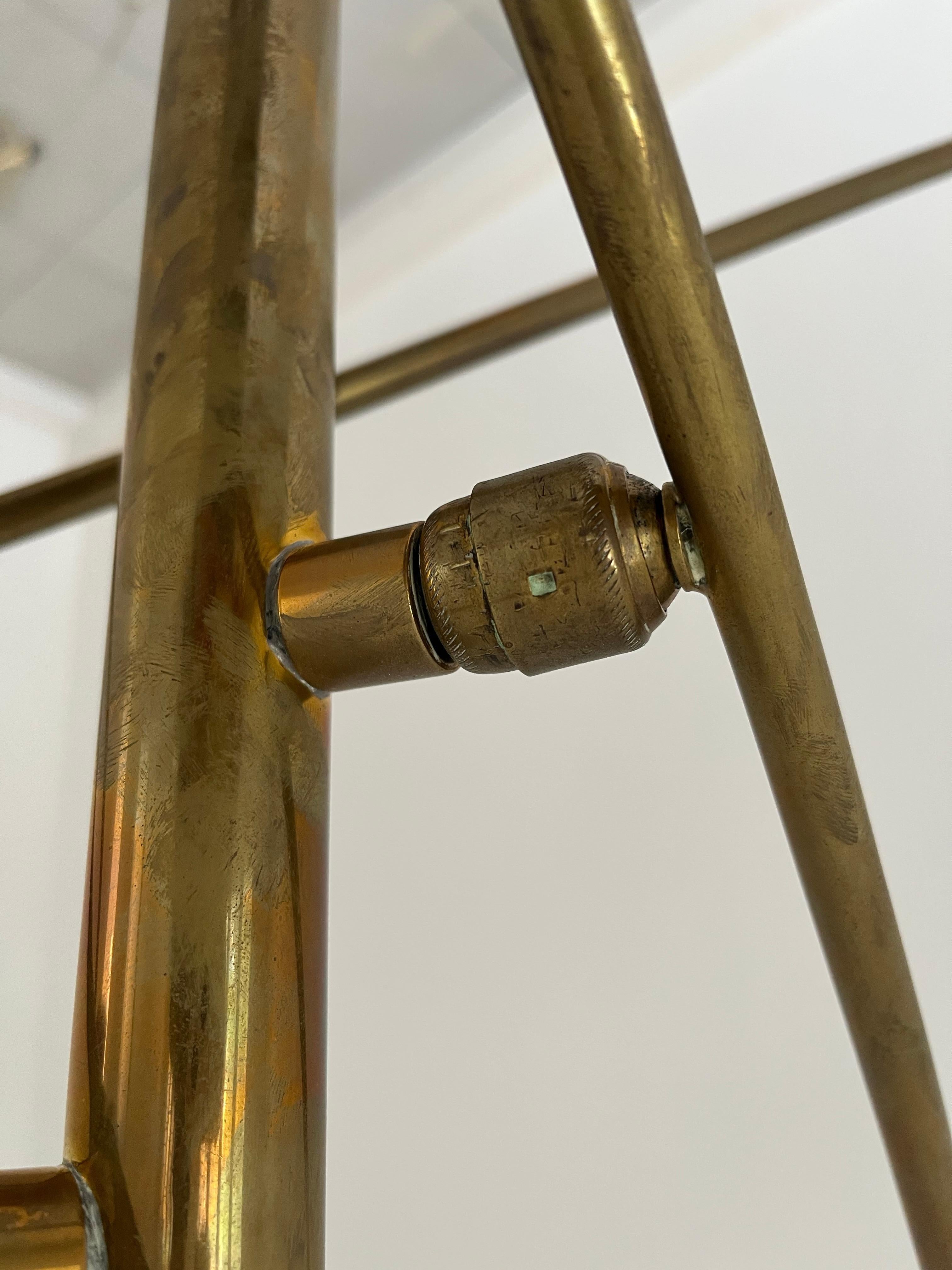 Rara lámpara de pie Triennale Metal en venta