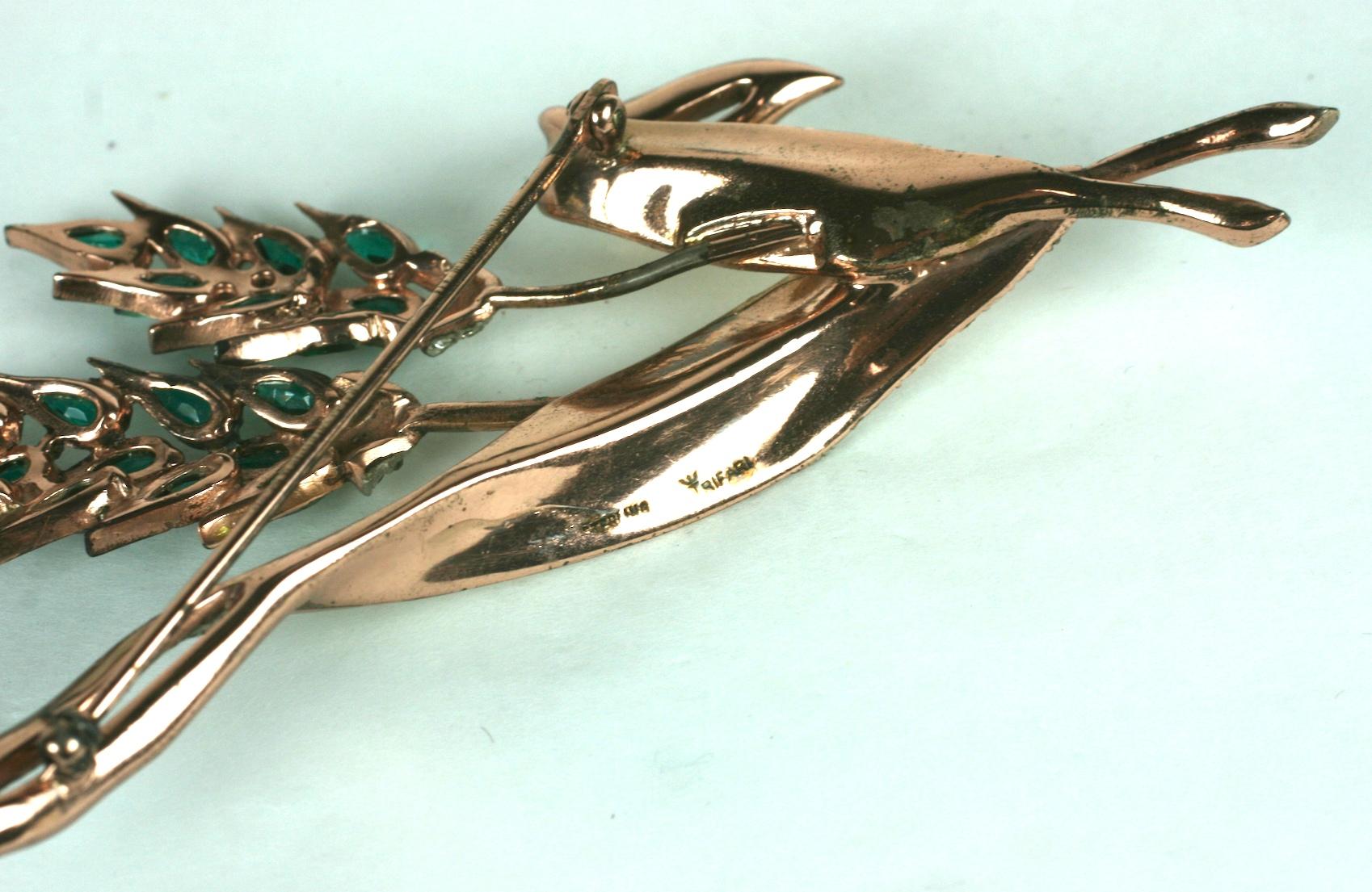 Raro Broche Trifari Retro Trigo en venta 1
