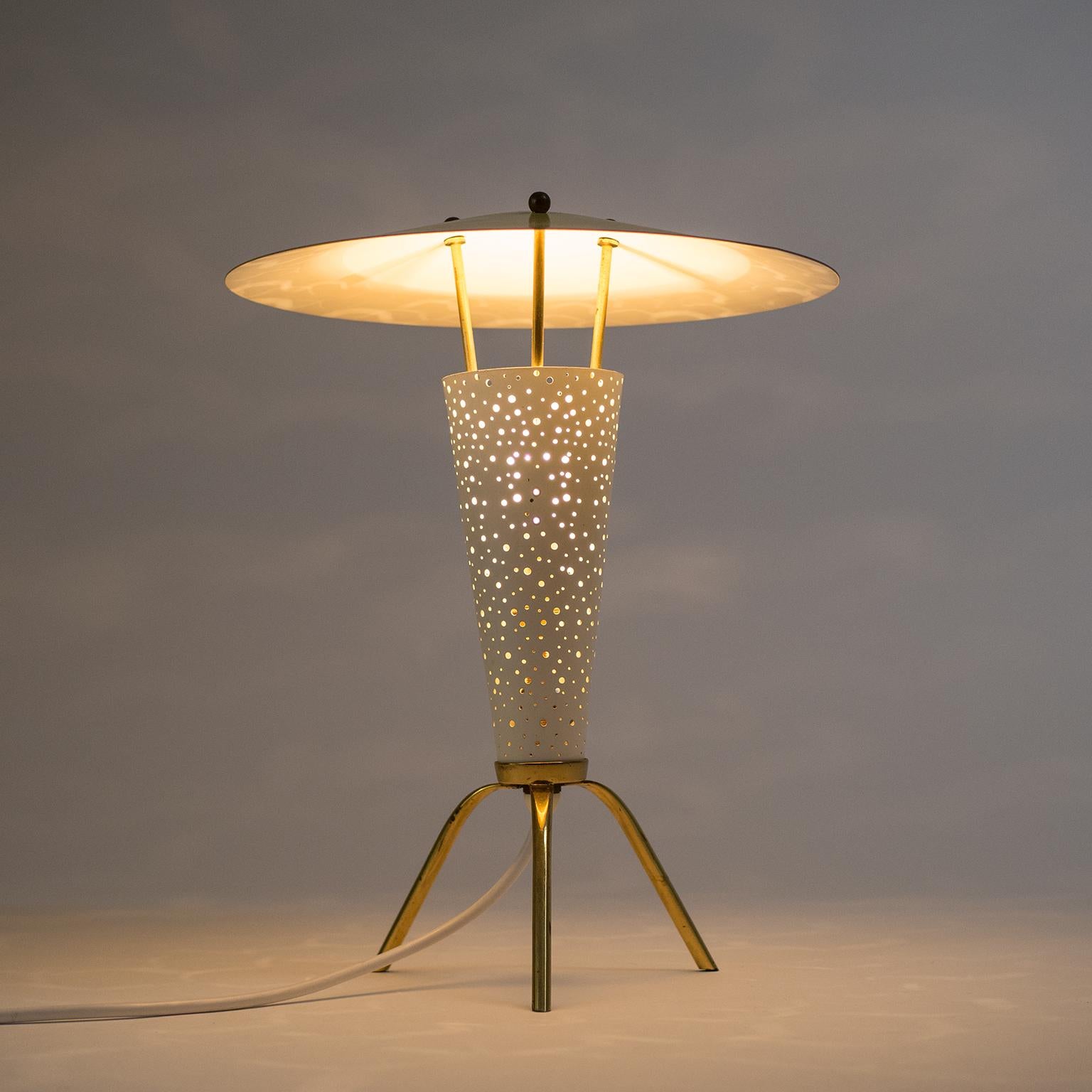 Mid-Century Modern Rare Tripod Table Lamp by Ernest Igl, 1950s