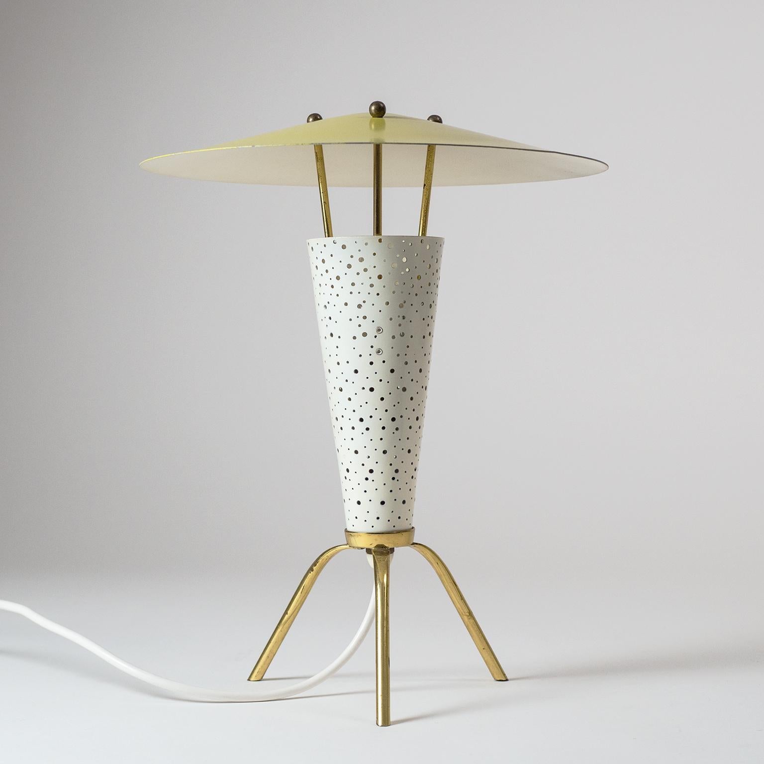 German Rare Tripod Table Lamp by Ernest Igl, 1950s