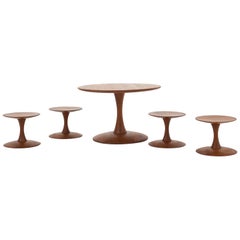 Rare 'Trisse' Set in Teak by Nanna Ditzel