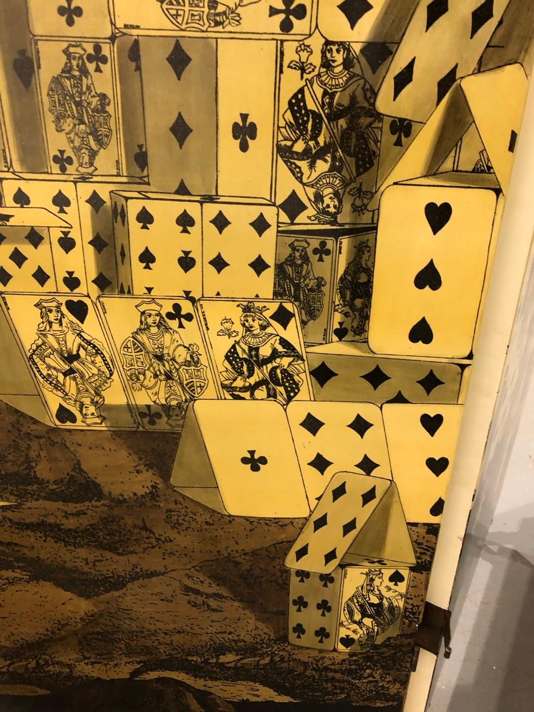 Italian Rare Trompe L’oeil “Citta De Carte” and 