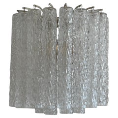 Rare "Tronchi" Murano Glass Wall Lamp by Toni Zuccheri for Venini, Italy, 1960s