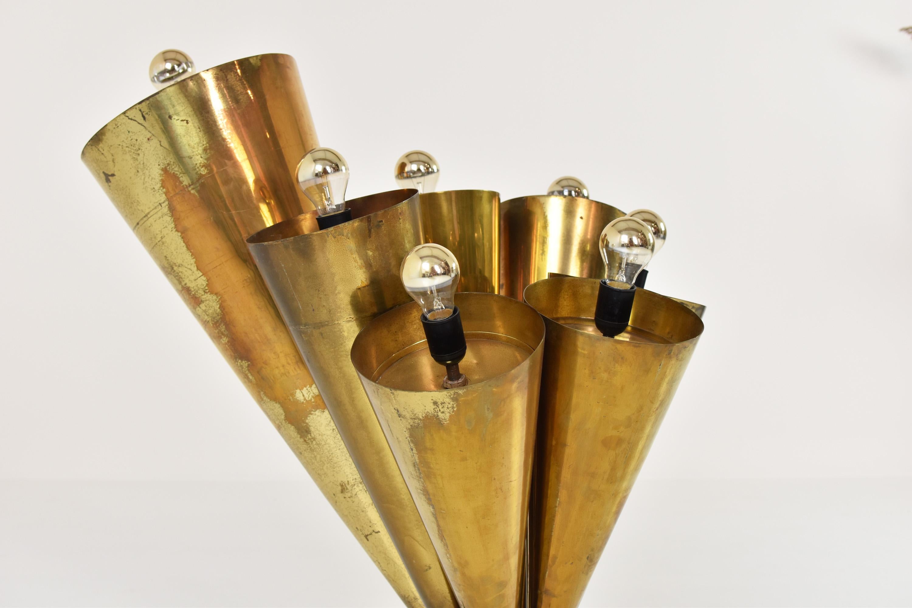 Belgian Rare Trumpet Floor Lamp from 'Expo 58', Belgium, 1958