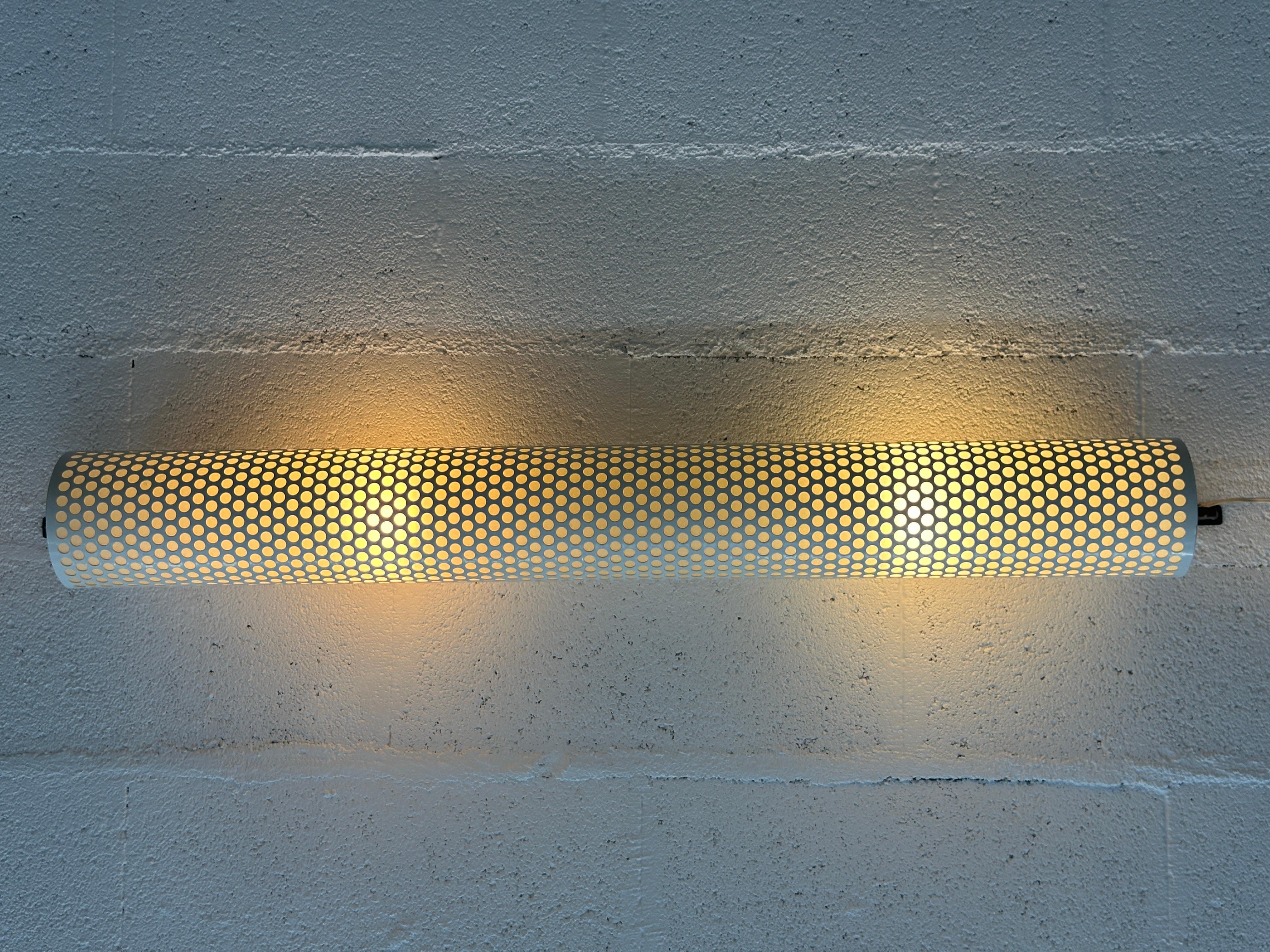 Rare tube wall lights by Robert Mathieu 1950 France (horizontally or vertically) For Sale 4