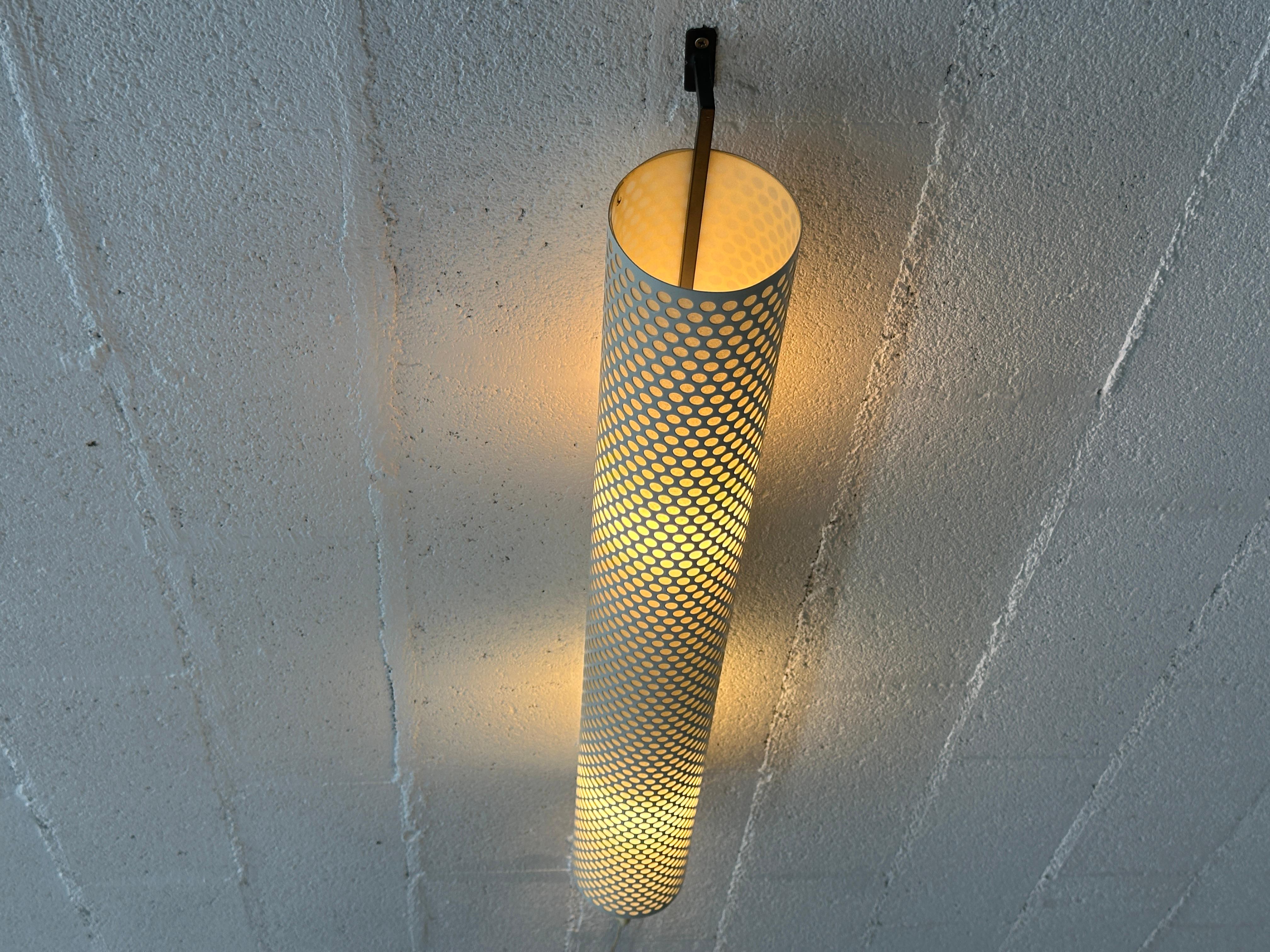 Rare tube wall lights by Robert Mathieu 1950 France (horizontally or vertically) For Sale 6