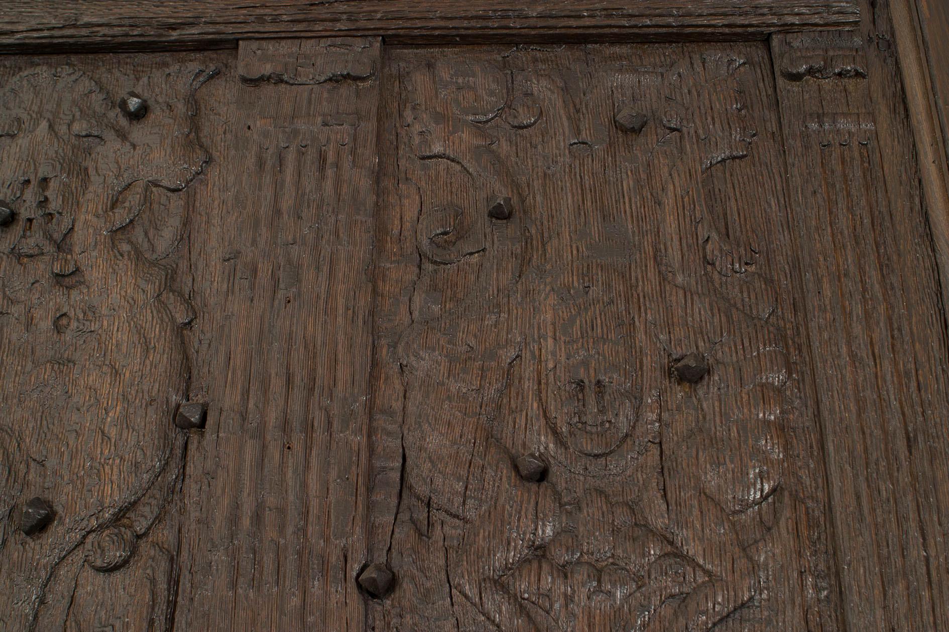 Chêne Room à panneaux en chêne sculpté de la Renaissance anglaise en vente