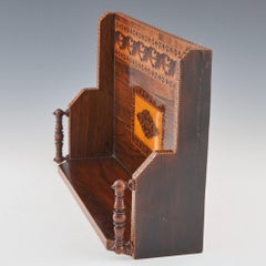 Rare Tunbridge Ware Book Tray c1870