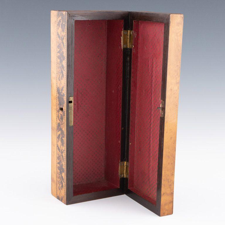 Rare Tunbridge Ware Glove Box by Thomas Waterman c1860 For Sale 2
