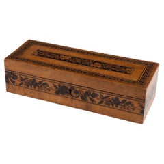 Rara guantera de Tunbridge Ware de Thomas Waterman c1860