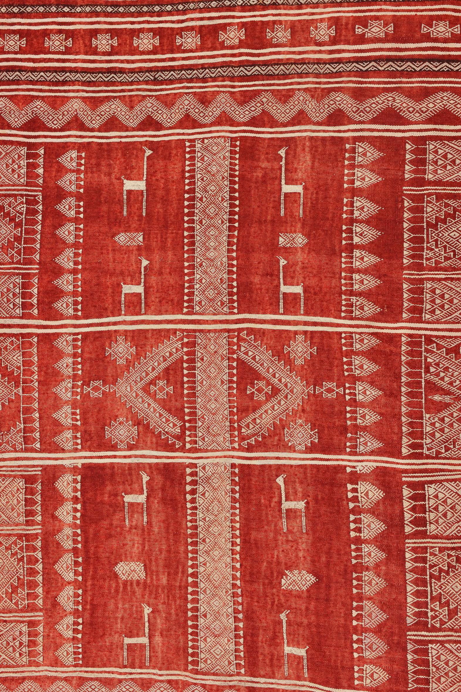 Alfombra tunecina rara y vintage, bordada como un tejido para pared - Colección privada italiana -
 IDEA: utiliza este artículo como tapiz en la pared o sobre tu cama.
Hay una almohada para completar: ver LU1379218228482 -
SN/FS.
Ahora con un precio