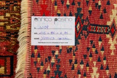 Rare Antique Turkoman Bokara Yomud Chuval, Hand-Knotted, 1870