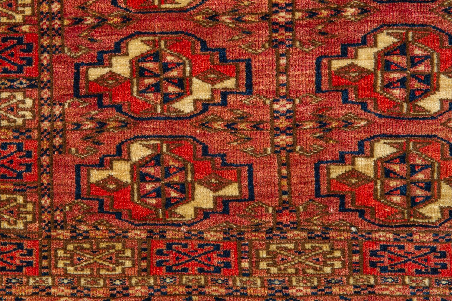 Wool Rare Turkoman Bokara Yomud Chuval for Collection For Sale